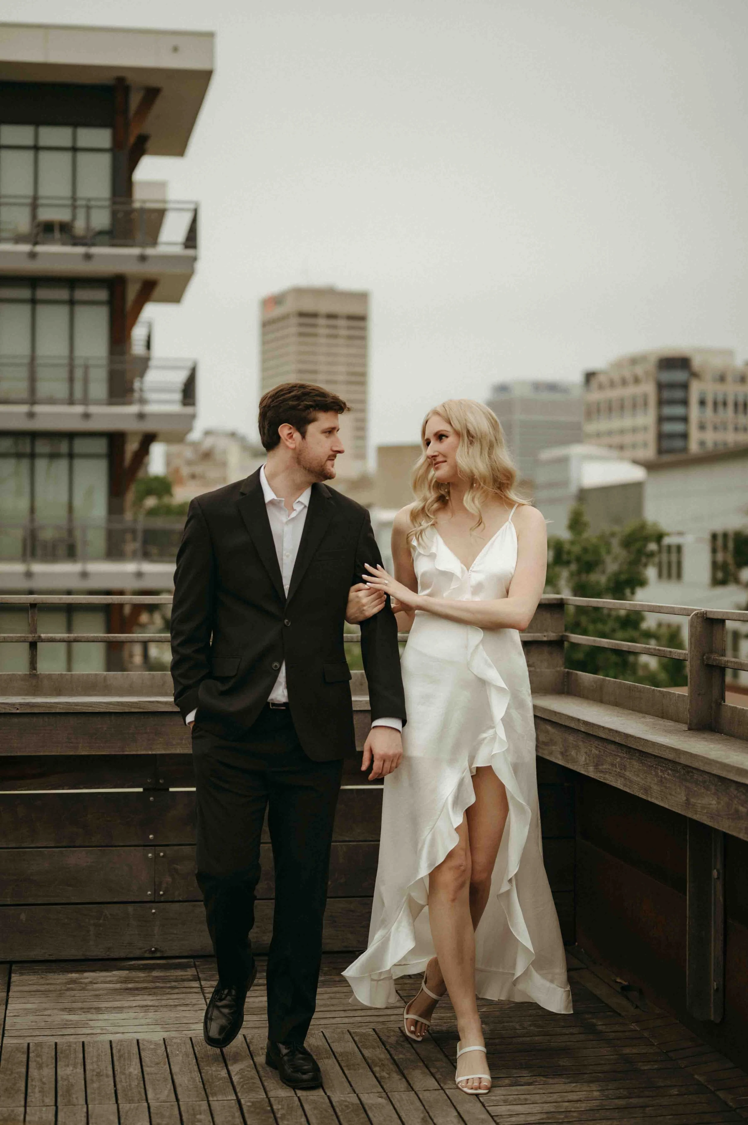 Moody Memphis wedding photographer, Old Dominick Distillery engagement session, Memphis brewery engagement session, Memphis documentary wedding photographer, cinematic Memphis wedding photographer, editorial Memphis wedding photographer