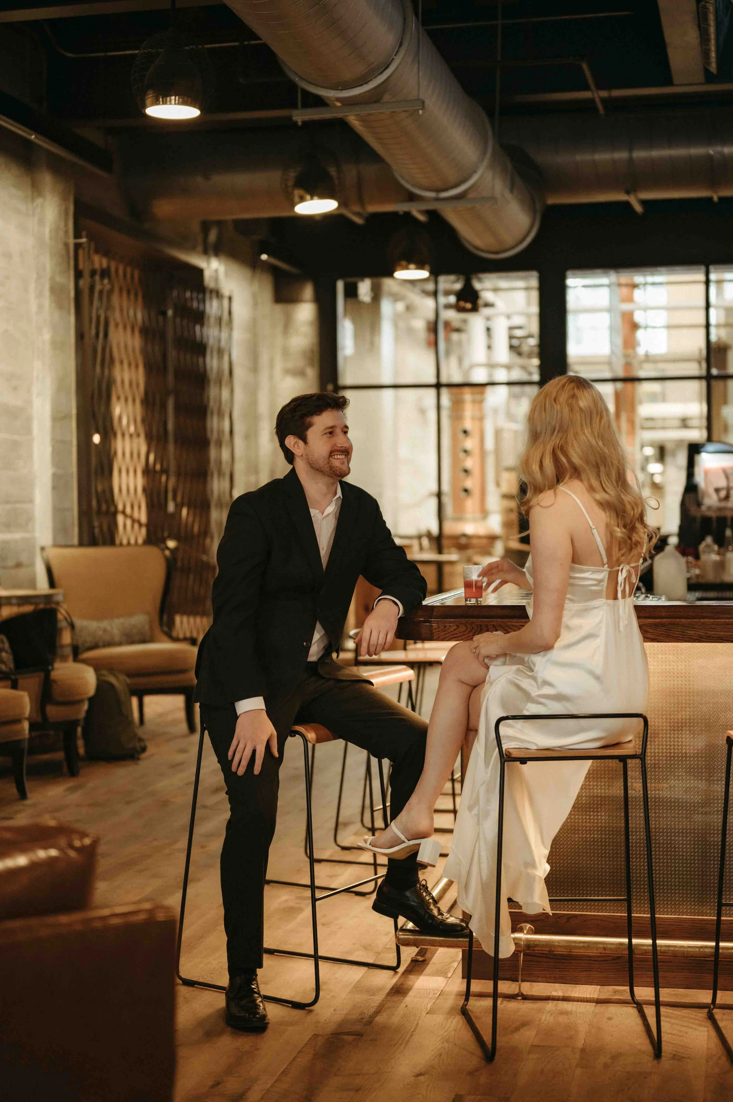 Moody Memphis wedding photographer, Old Dominick Distillery engagement session, Memphis brewery engagement session, Memphis documentary wedding photographer, cinematic Memphis wedding photographer, editorial Memphis wedding photographer