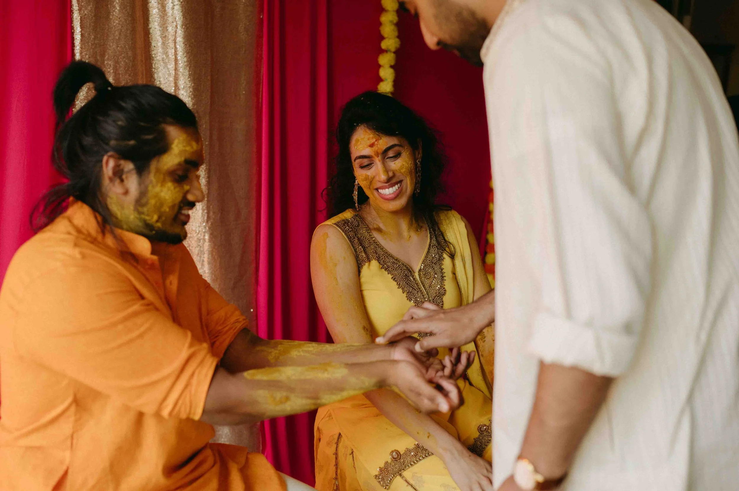 Moody Memphis wedding photographer Sri Lankan Haldi ceremony Memphis documentary wedding photographer cinematic Memphis wedding photographer editorial Memphis wedding photographer