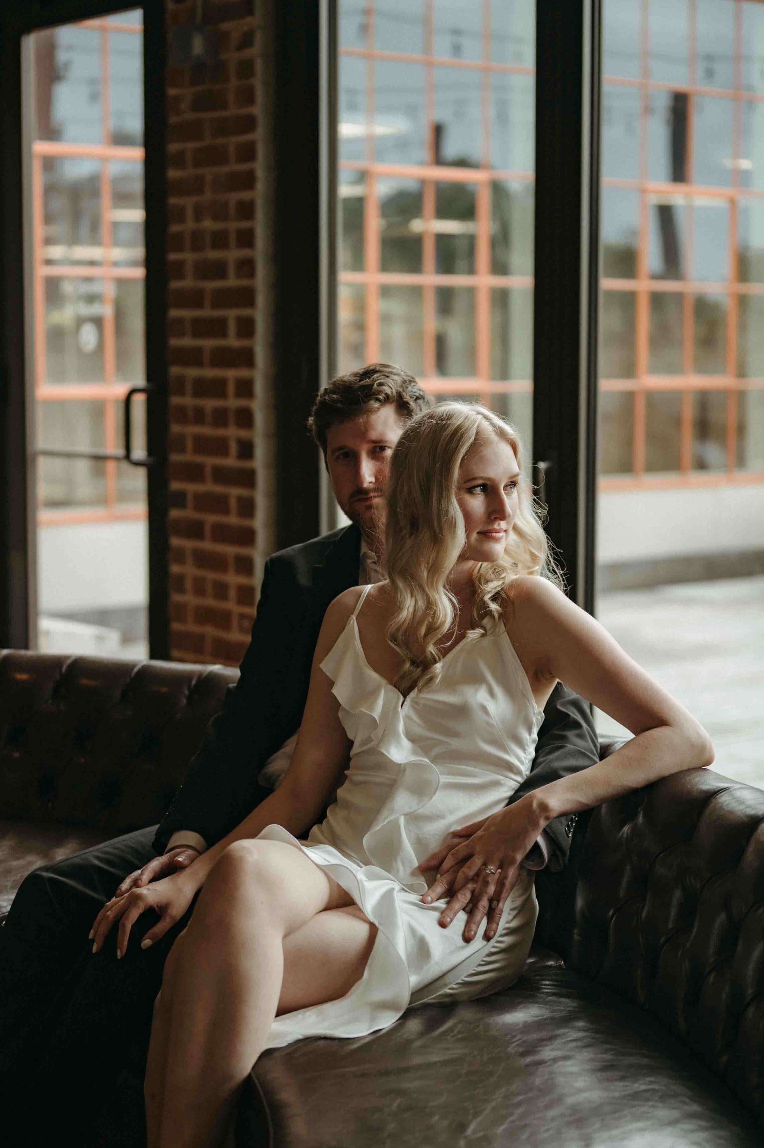 Moody Memphis wedding photographer, Old Dominick Distillery engagement session, Memphis brewery engagement session, Memphis documentary wedding photographer, cinematic Memphis wedding photographer, editorial Memphis wedding photographer