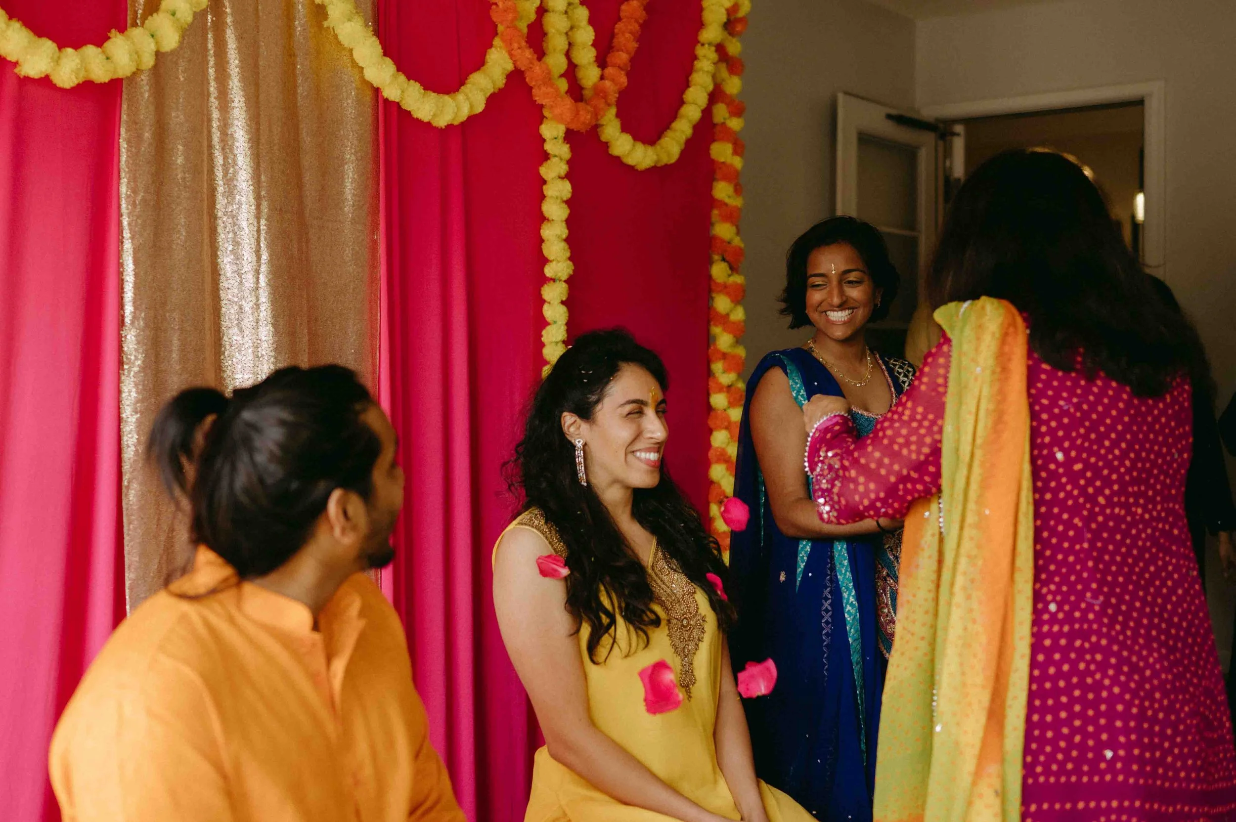 Moody Memphis wedding photographer Sri Lankan Haldi ceremony Memphis documentary wedding photographer cinematic Memphis wedding photographer editorial Memphis wedding photographer