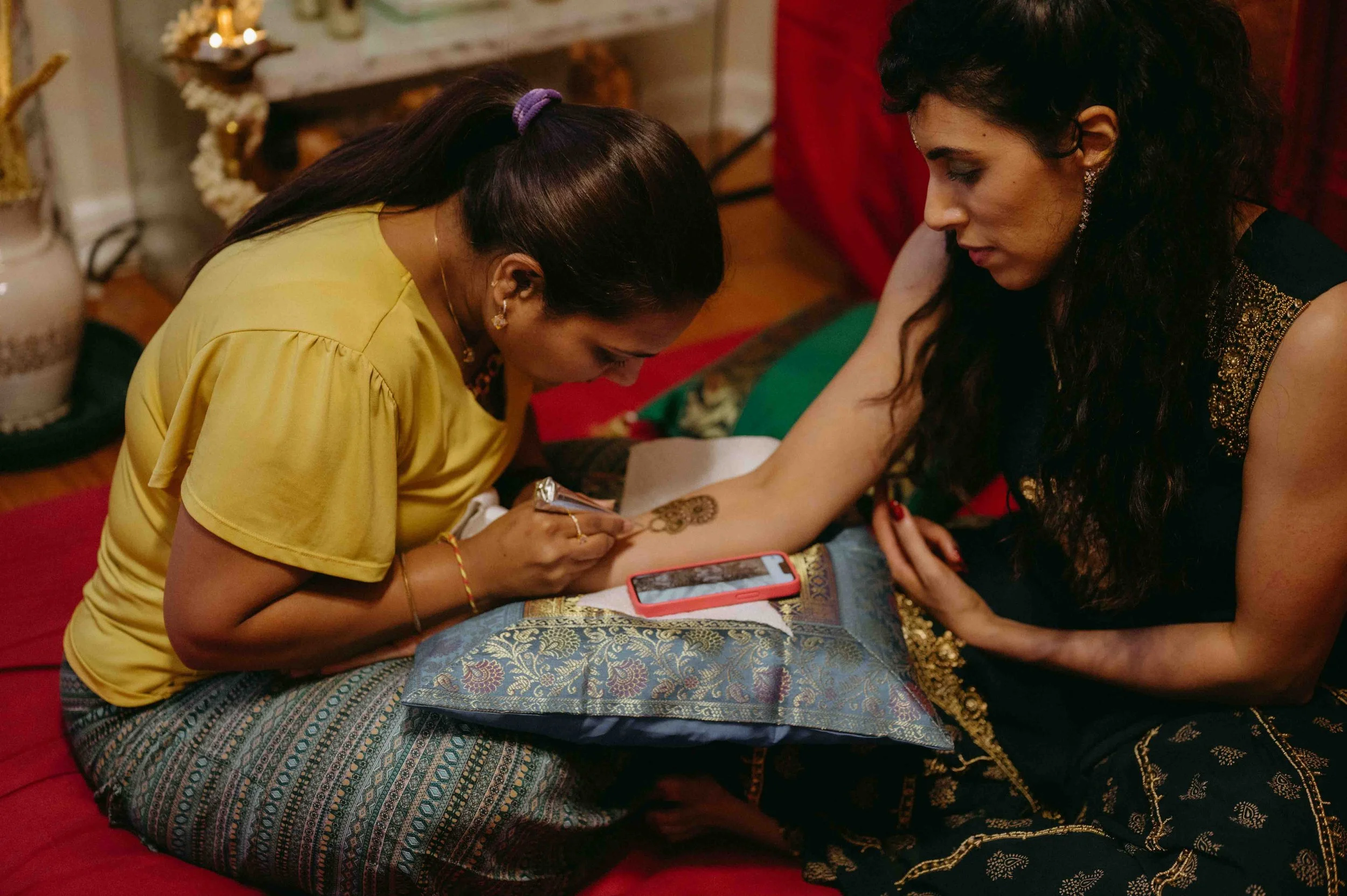 Moody Memphis wedding photographer Sri Lankan Mehndi ceremony Memphis documentary wedding photographer cinematic Memphis wedding photographer editorial Memphis wedding photographer