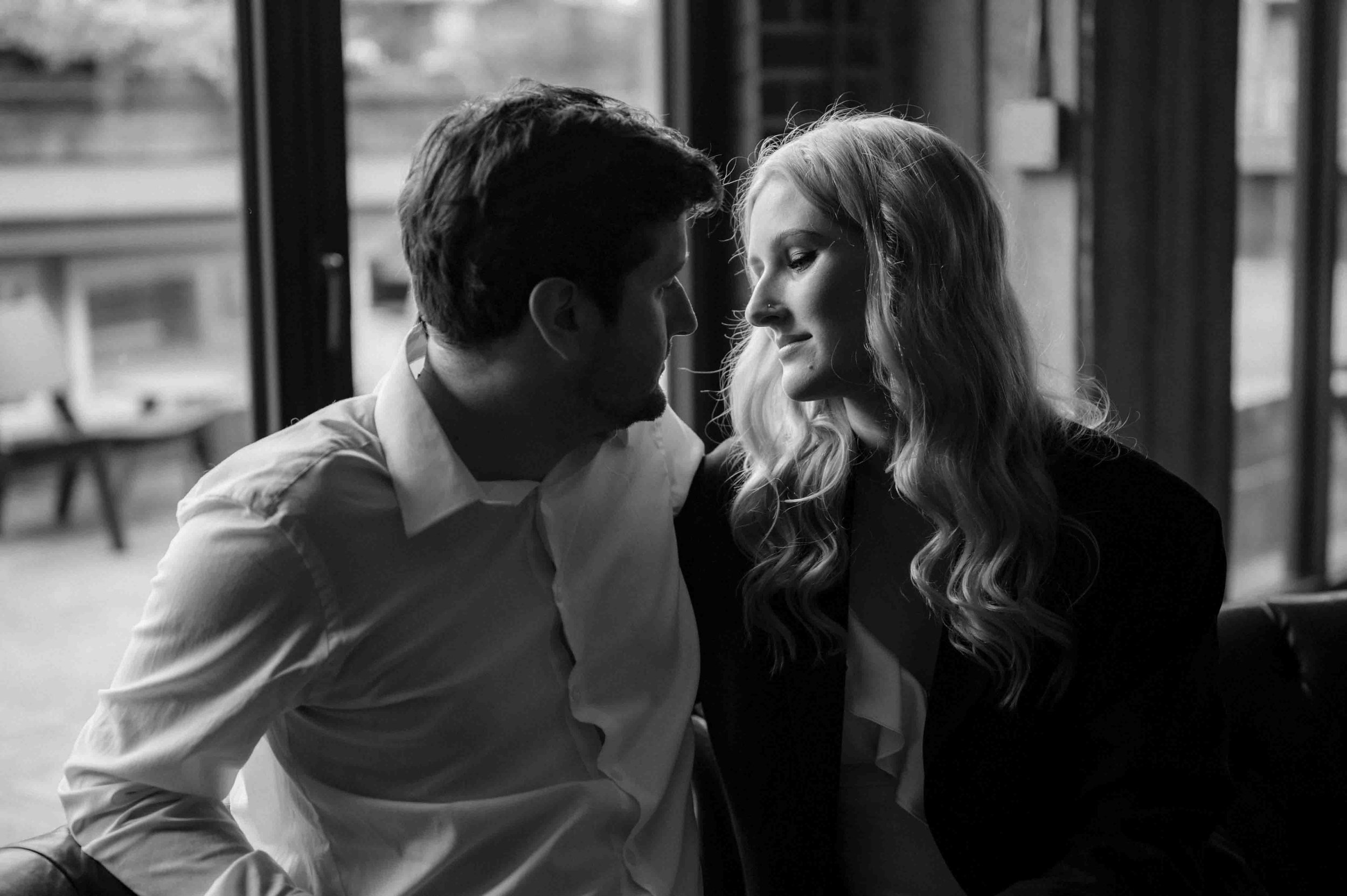 Moody Memphis wedding photographer, Old Dominick Distillery engagement session, Memphis brewery engagement session, Memphis documentary wedding photographer, cinematic Memphis wedding photographer, editorial Memphis wedding photographer