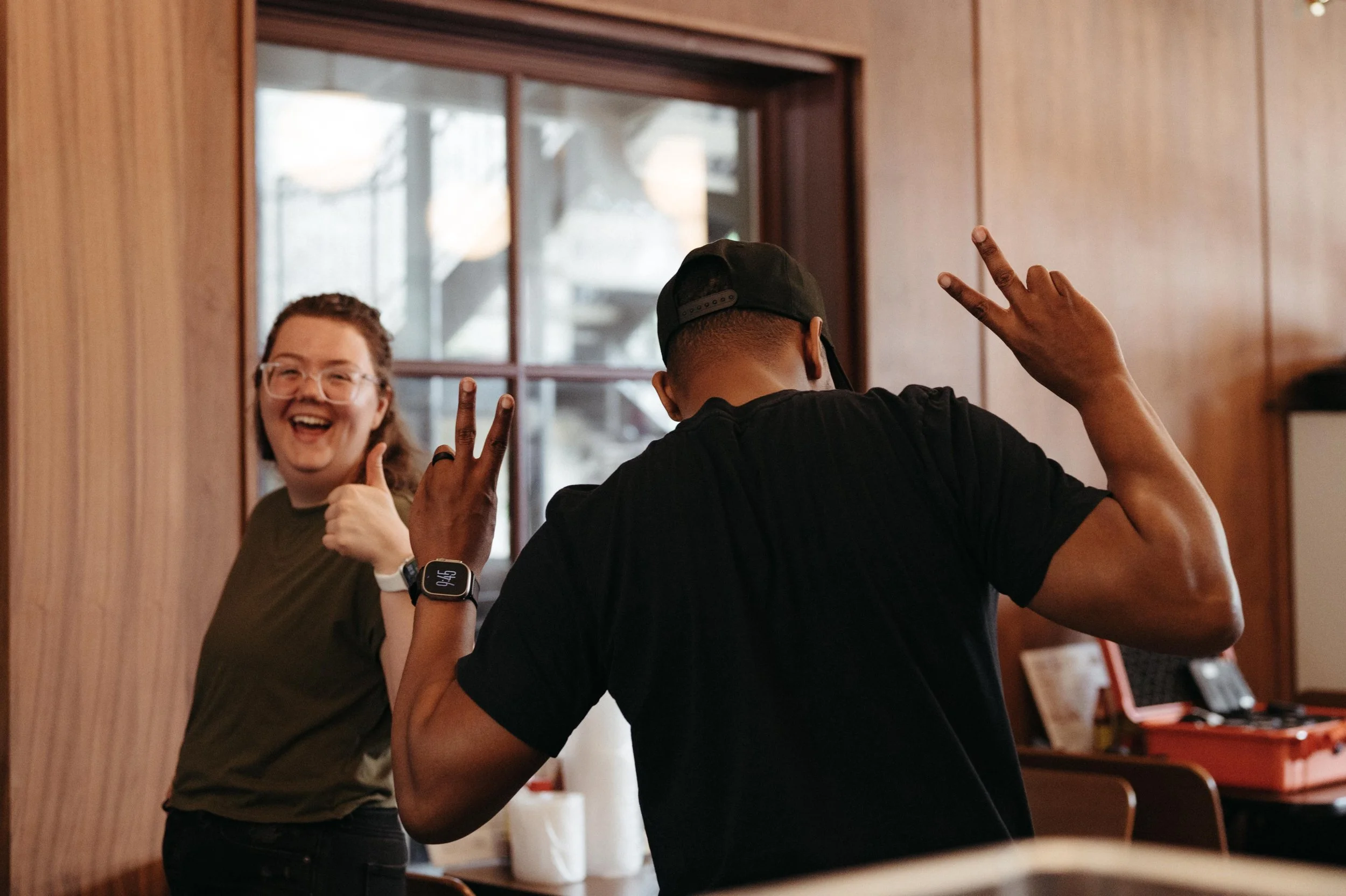 Bailey Inman on the set of Lex is on Her Way.