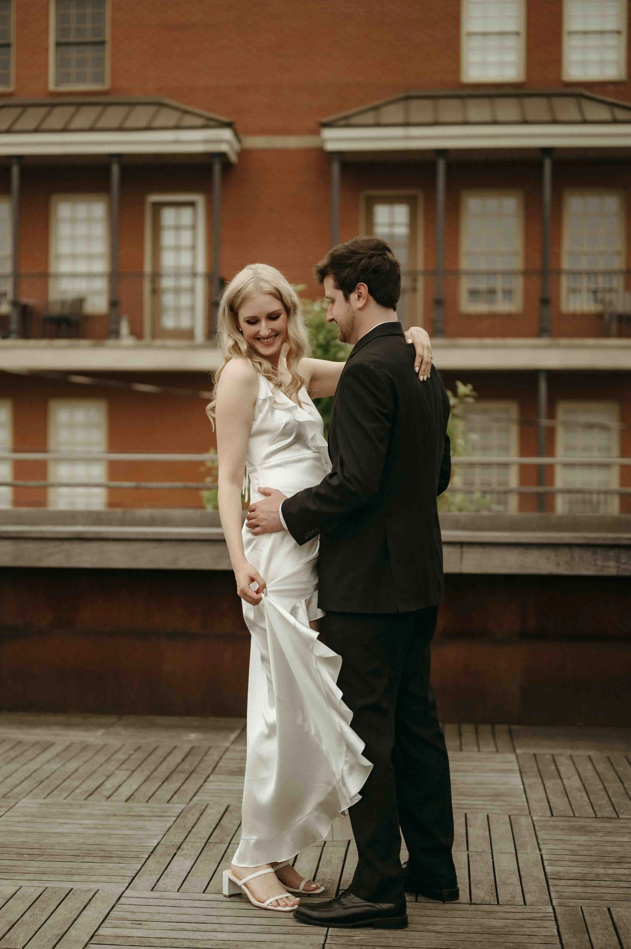 Moody Memphis wedding photographer, Old Dominick Distillery engagement session, Memphis brewery engagement session, Memphis documentary wedding photographer, cinematic Memphis wedding photographer, editorial Memphis wedding photographer