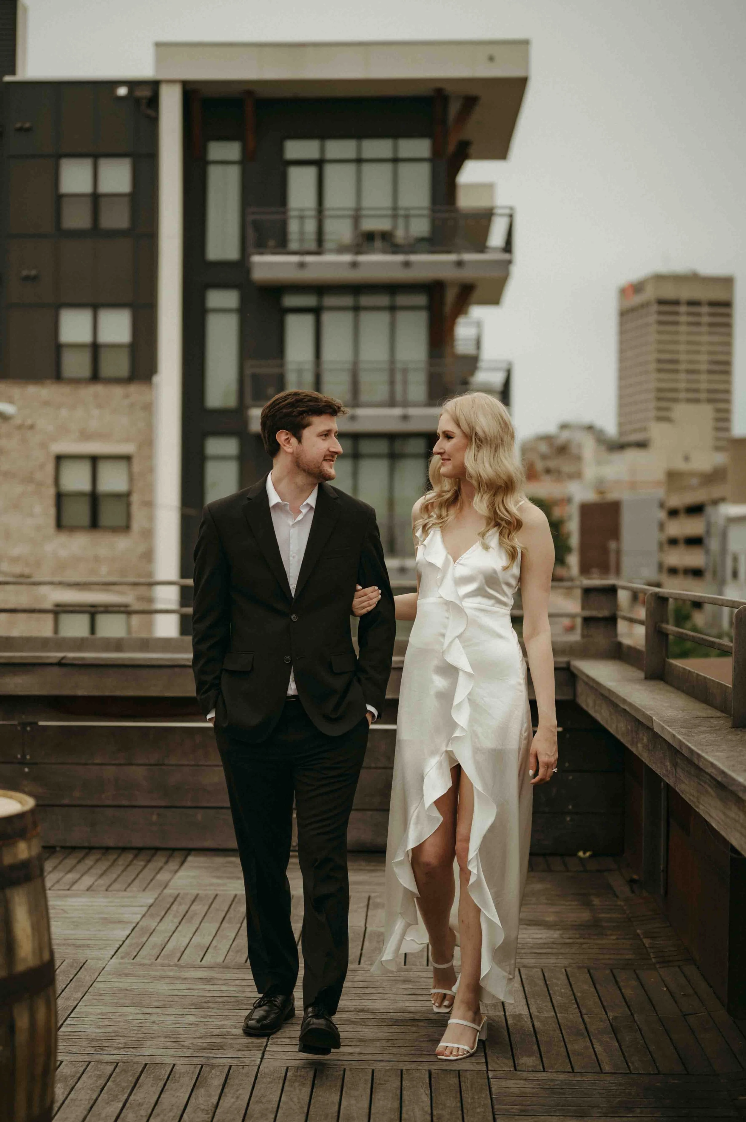 Moody Memphis wedding photographer, Old Dominick Distillery engagement session, Memphis brewery engagement session, Memphis documentary wedding photographer, cinematic Memphis wedding photographer, editorial Memphis wedding photographer