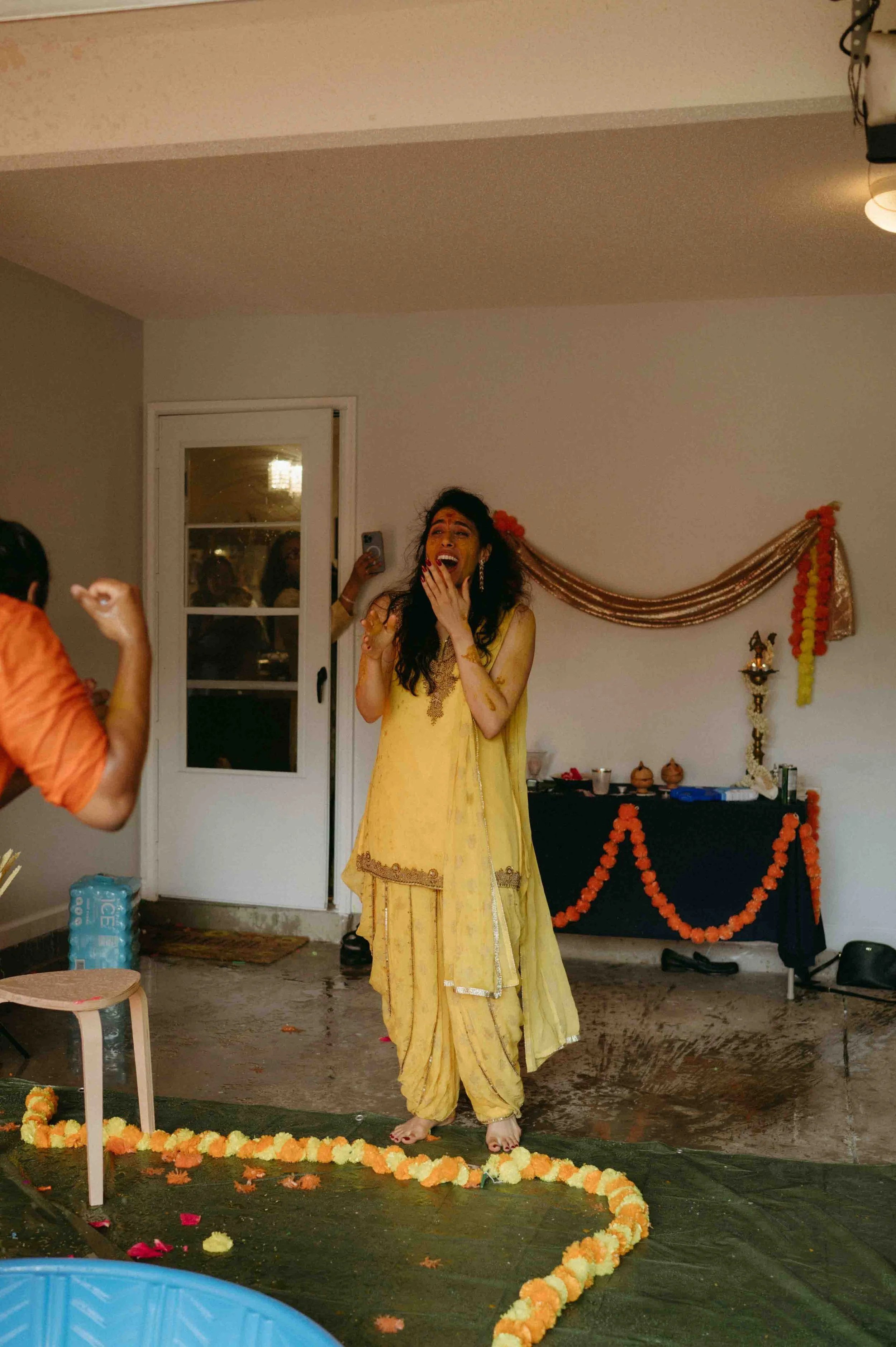 Moody Memphis wedding photographer Sri Lankan Haldi ceremony Memphis documentary wedding photographer cinematic Memphis wedding photographer editorial Memphis wedding photographer