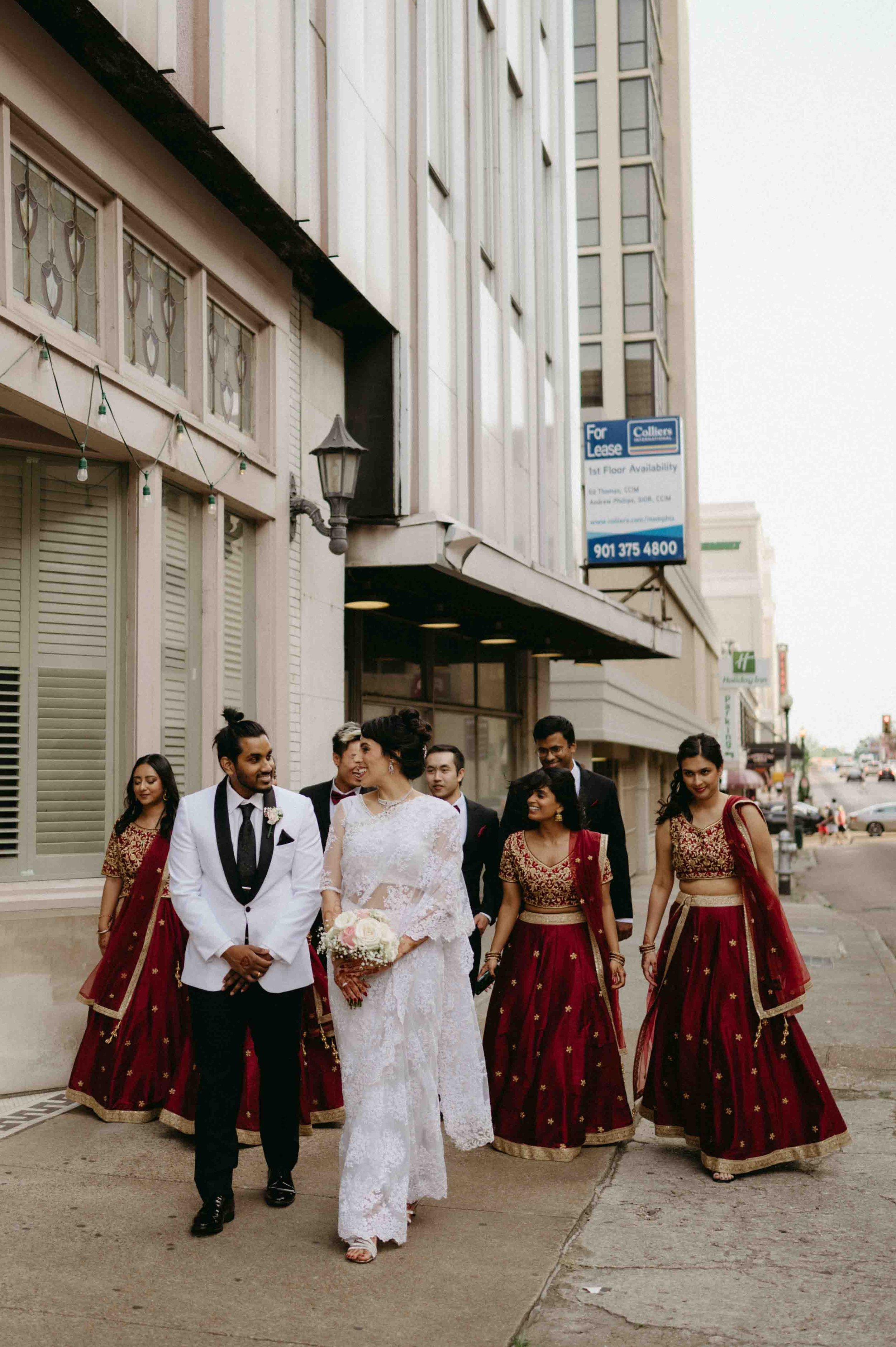 Moody Memphis wedding photographer Sri Lankan wedding downtown Memphis The Cadre Memphis documentary wedding photographer cinematic Memphis wedding photographer editorial Memphis wedding photographer