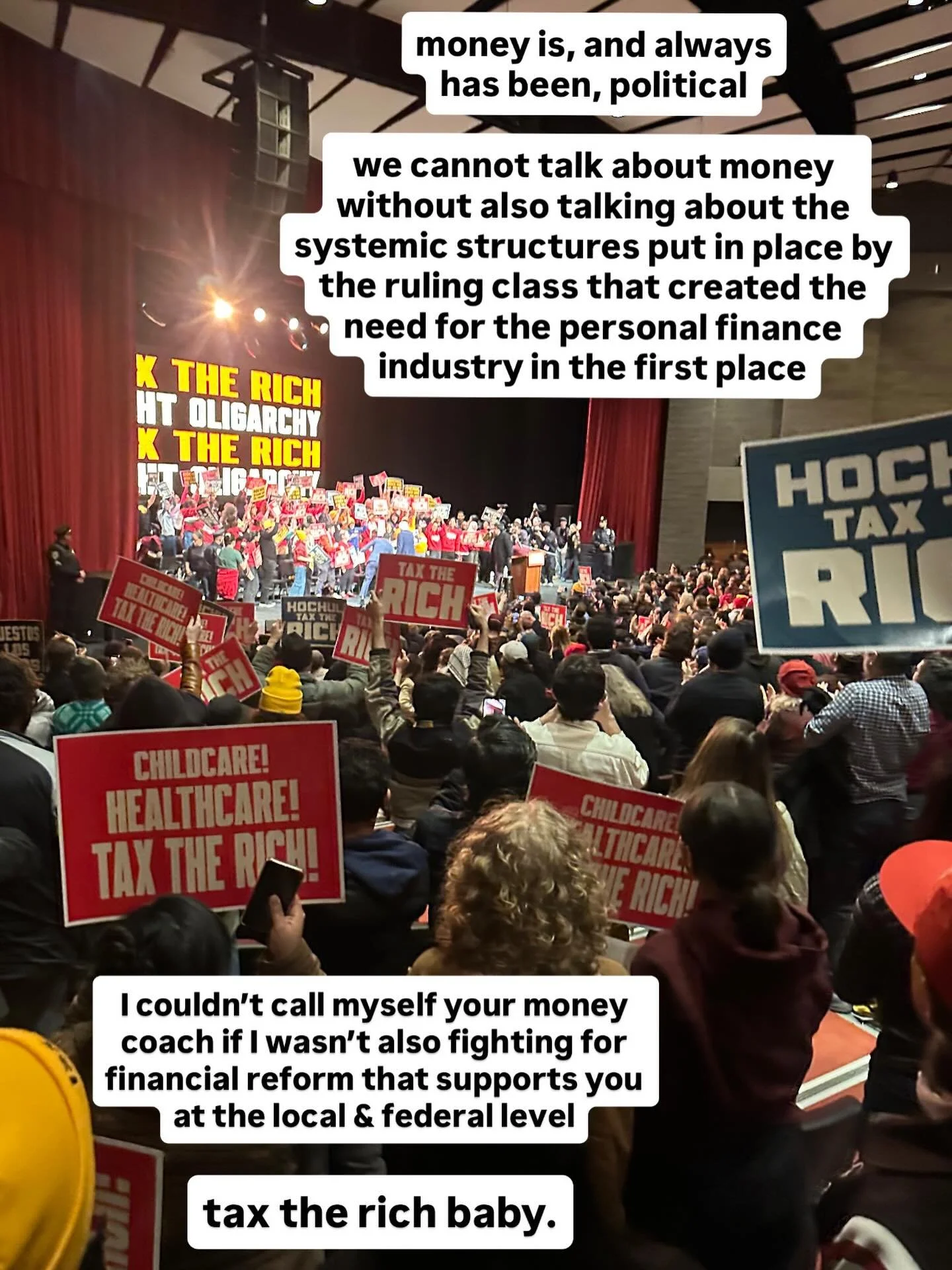 oligarchy capitalism is some scarcity shit

Socialism is that abundance girly shit

Enough for everyone

everyone could be millionaires if we didn&rsquo;t have billionaires

you can having a thriving business making $100k, $500k, $1M, $5M while every