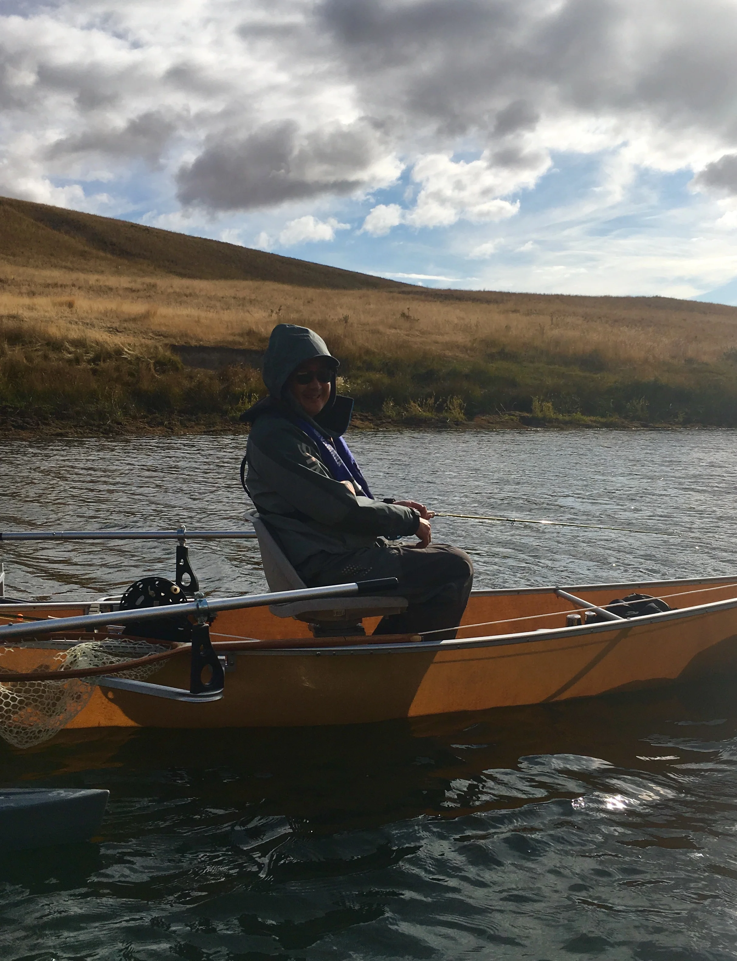 Brian Chan in the Chironomid on a cold Fall day.