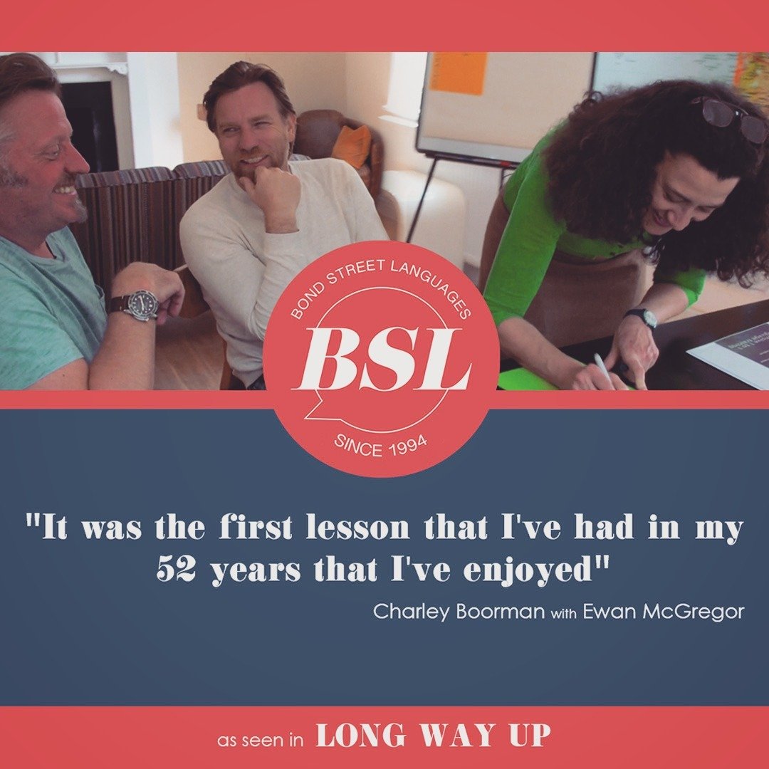 &quot;It was the first lesson that I've had in my 52 years that I've enjoyed!&quot; &ndash; Charley Boorman and Ewan McGregor gave Bond Street Languages a glowing review after taking one of our Intensive Spanish Language Learning Courses in London. #
