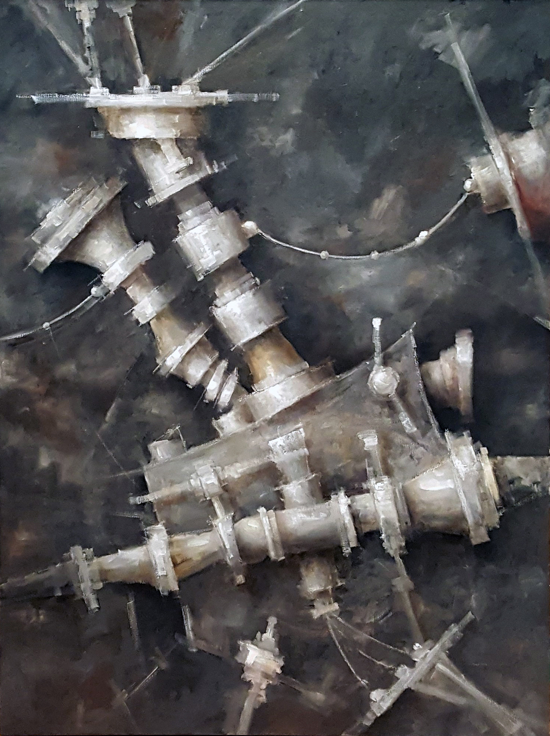 Title: Lady Liberty Size: 48" x 36" Medium: Oil & Oil Bar on Canvas Copyright: 2006