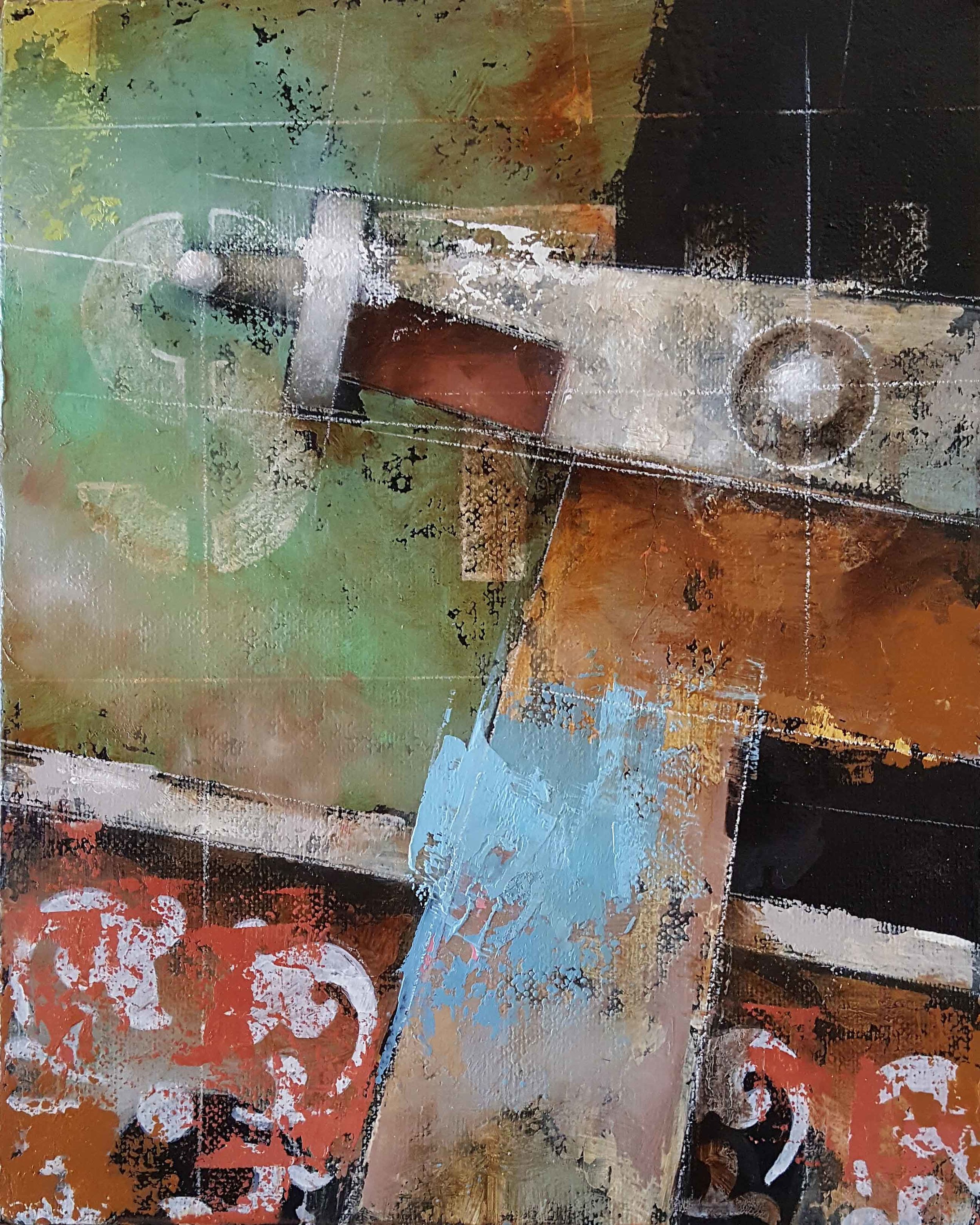 Title: T for Tough Size: 10" x 8" Medium: Oil & Colored Pencil on Canvas on Panel Copyright: 2016