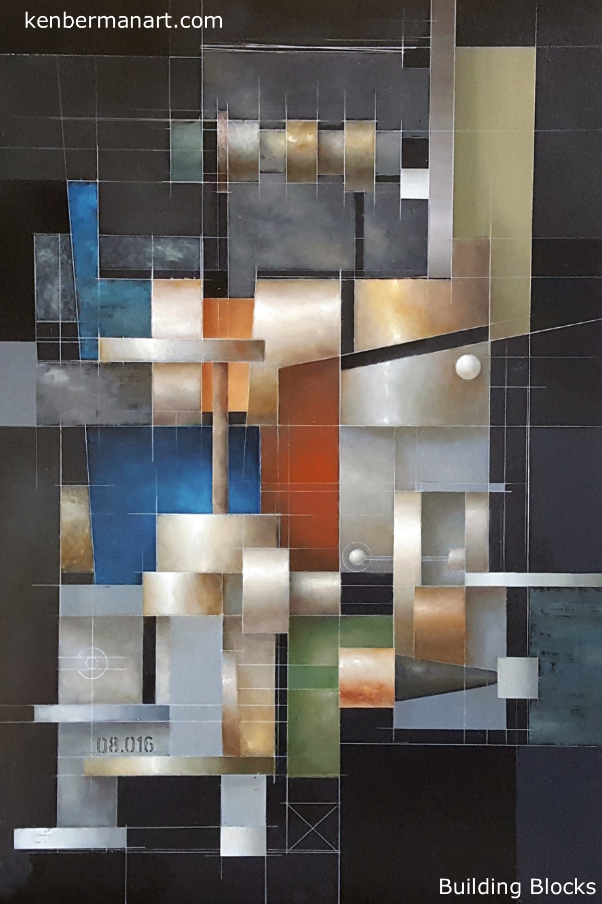 Title: Building Blocks Medium: Oil & Colored Pencil on Panel Size: 24" x 16" Copyright: 2008 Catalog #: 08.016
