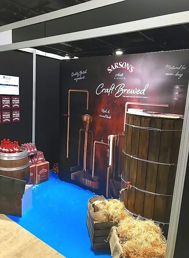 Bespoke props for Sarsons exhibition stand