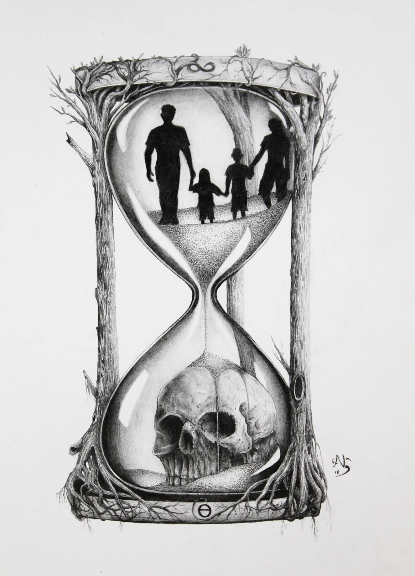 Hourglass Tattoo Commission
