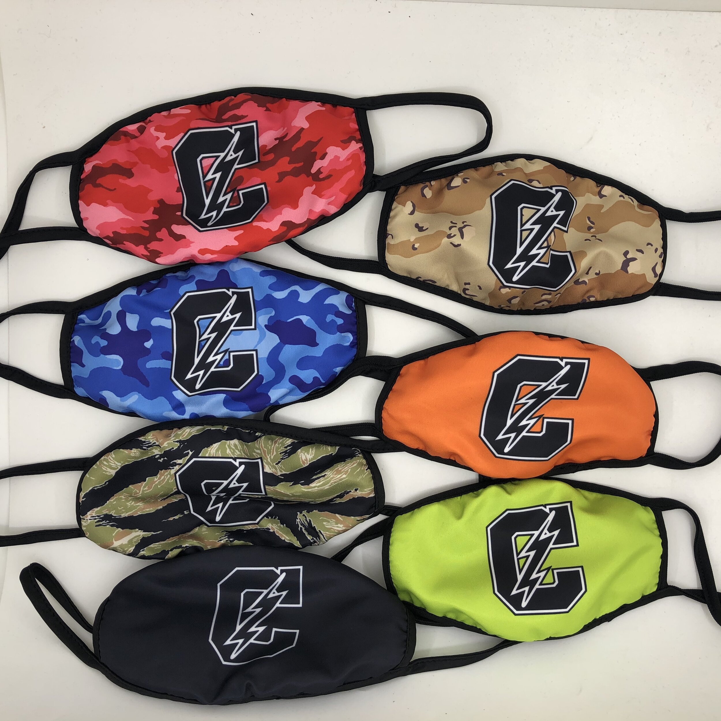 "CHRGD UP" Logo Face Mask