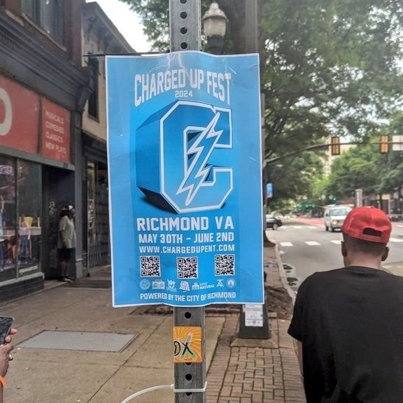 Charged Up Fest street team is in full effect ⚡

Follow @chargedupfest for all updates
May 30th-June 2nd
Richmond, Virginia
#CHARGEDUPENT 
#CHARGEDUPFEST 
#RICHMOND 
#VIRGINIA 
#rva