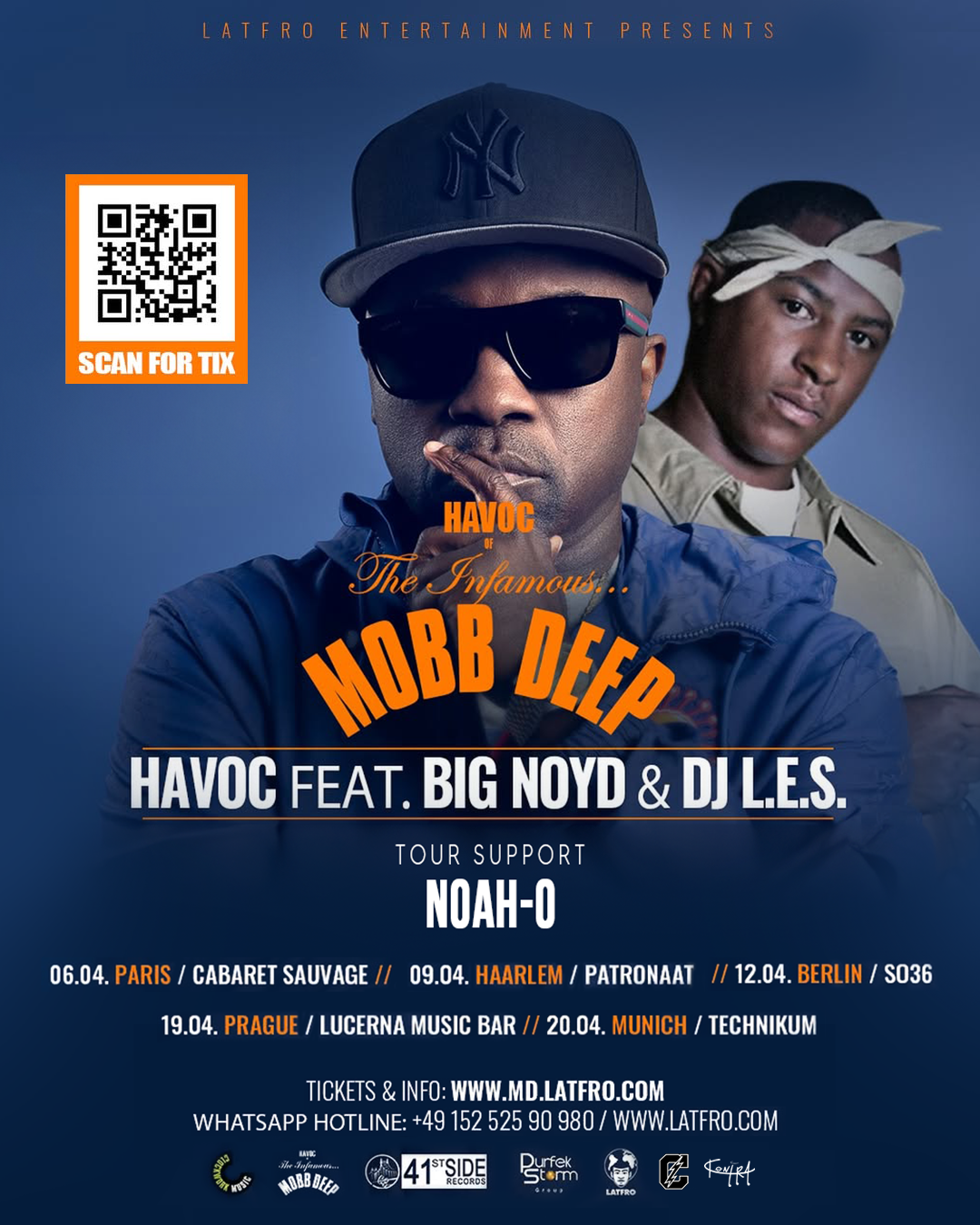 BERLIN, GERMANY : HAVOC of MOBB DEEP with NOAH-O