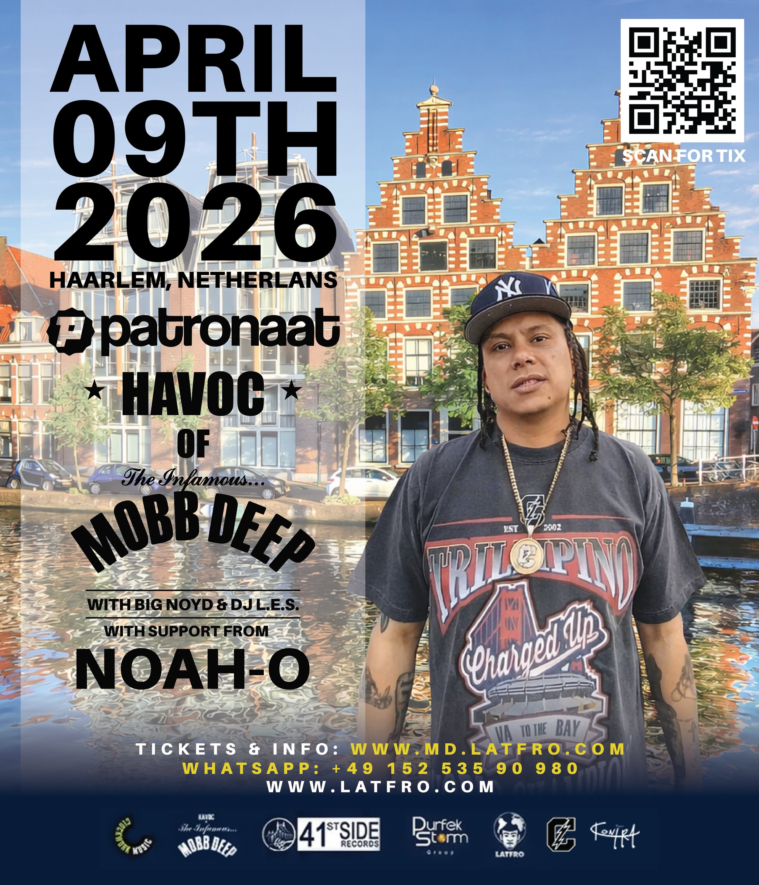 HAARLEM, NETHERLANDS : HAVOC of MOBB DEEP with NOAH-O