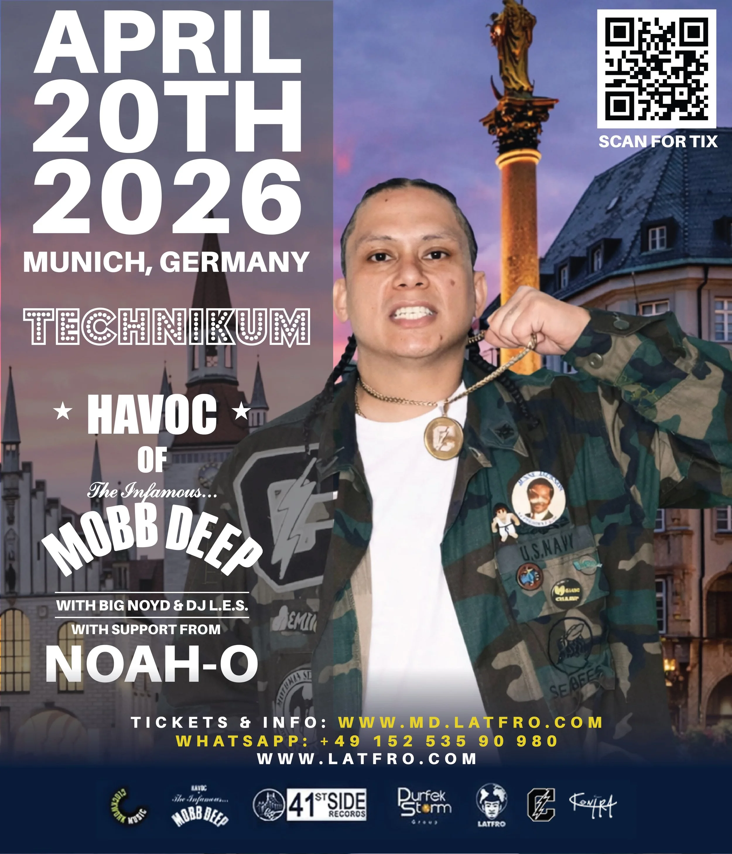 MUNICH, GERMANY : HAVOC of MOBB DEEP with NOAH-O