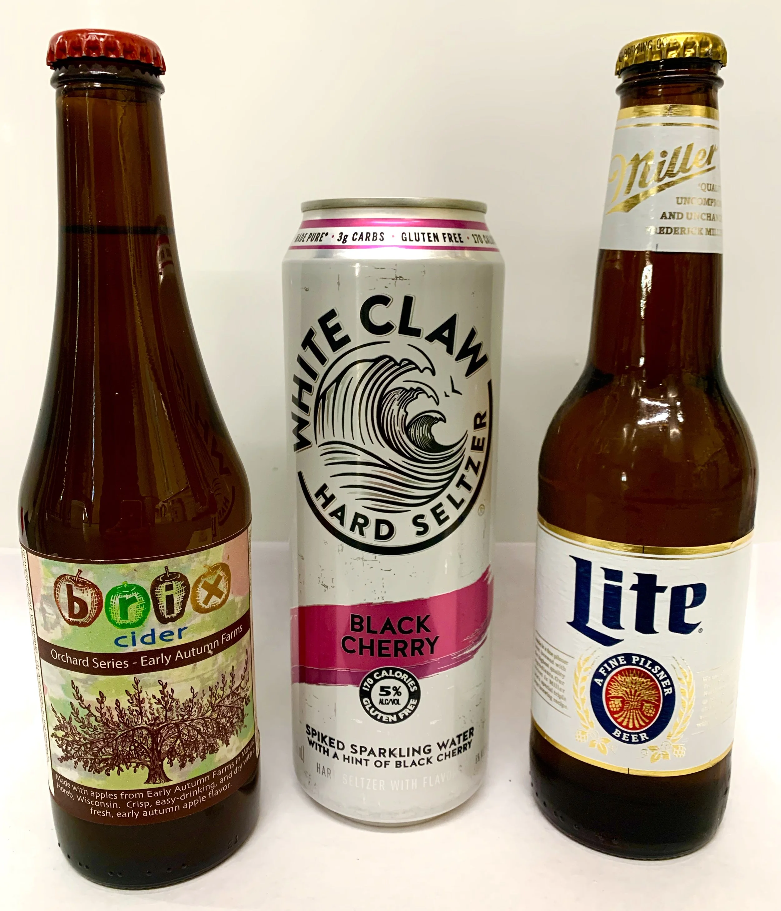 Calories in Dry Cider, Hard Seltzer, and Light Beer