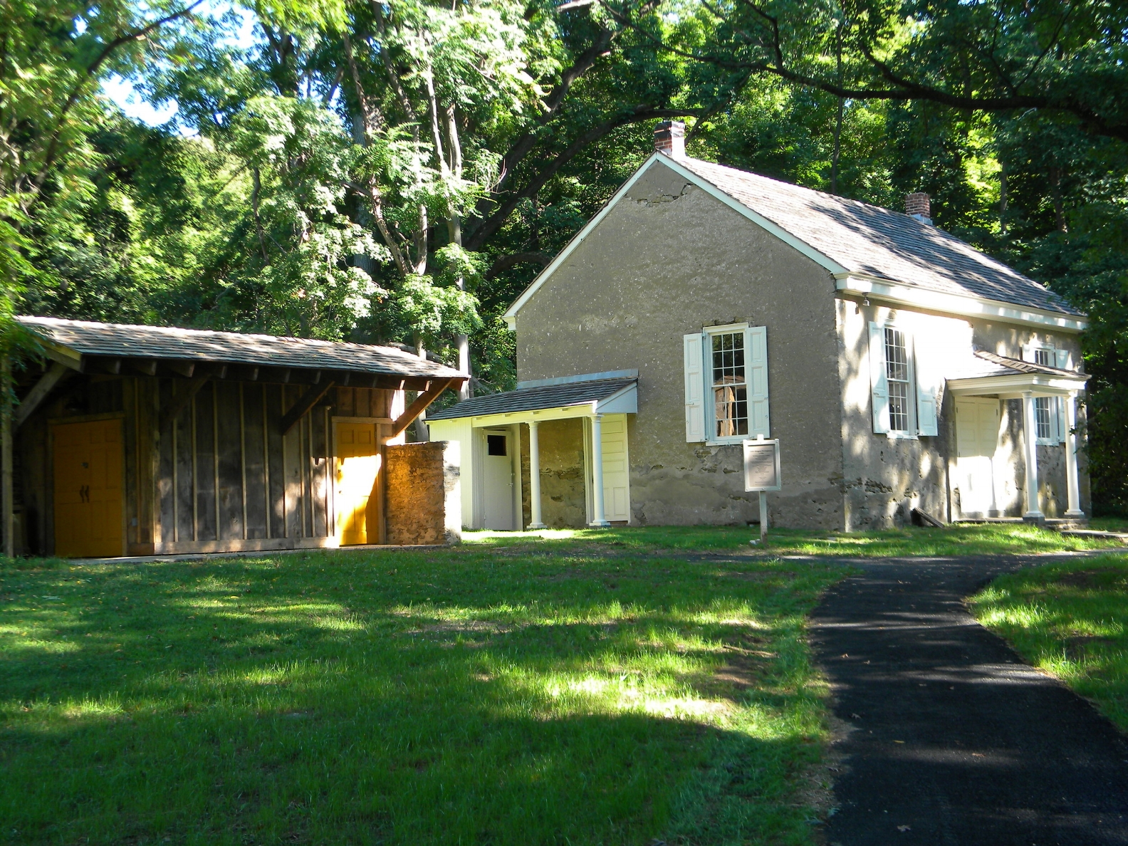 Meetinghouse Reclaimed Wood Outbuilding with Renovated Stone Building 2.jpg