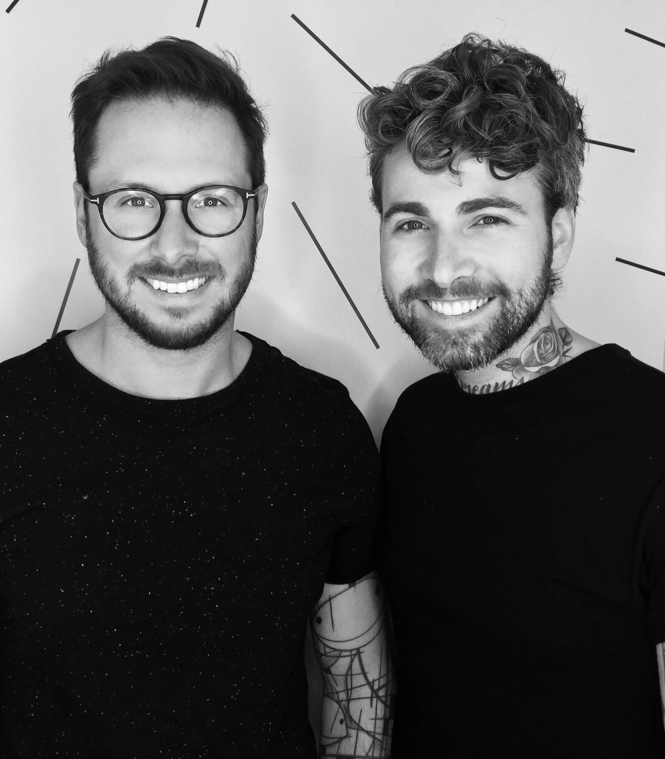 L’équipe du salon Brossés : les copropriétaires Yanick et Alexandre