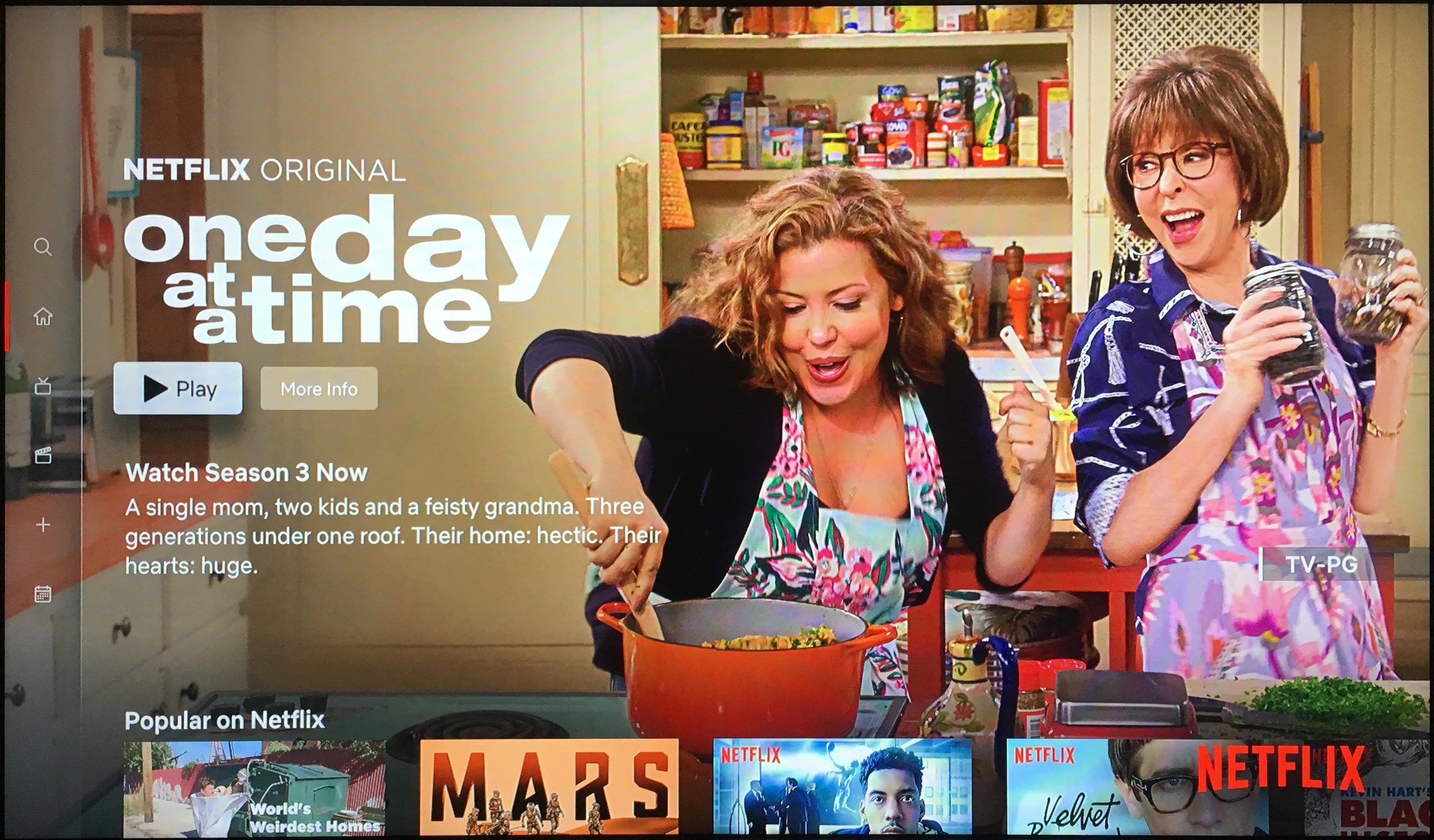 Netflix UI Screen Hero Image—One Day At A Time