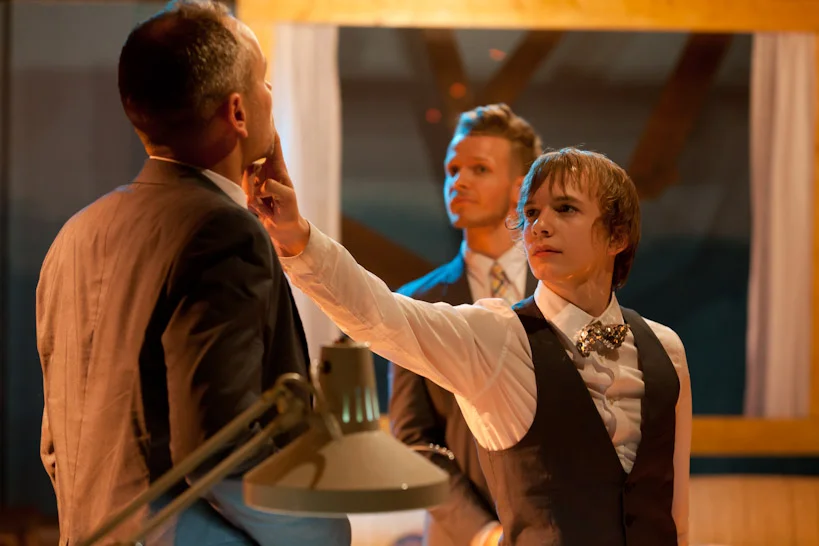  A BUN FOR A DOOR HANDLE   Presented at Forage Modern Workshop Feb/Mar 2012  Conceived and Directed by Jon Ferguson  Created by and Featuring: Katelyn Skelley Ned Sturgis Jon Ferguson Kaleena Miller Ryan Spencer Fenja Abrams Caleb Hinz (Sound Design)