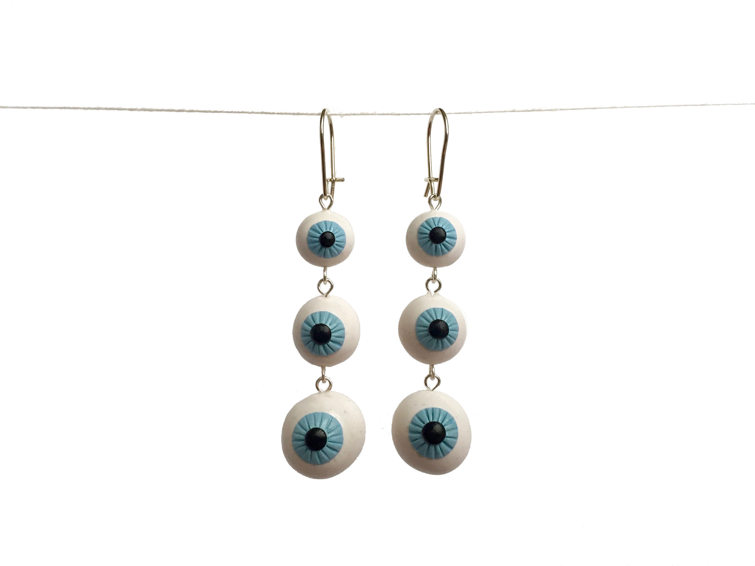 Eye Tiered Polymer Clay Earring