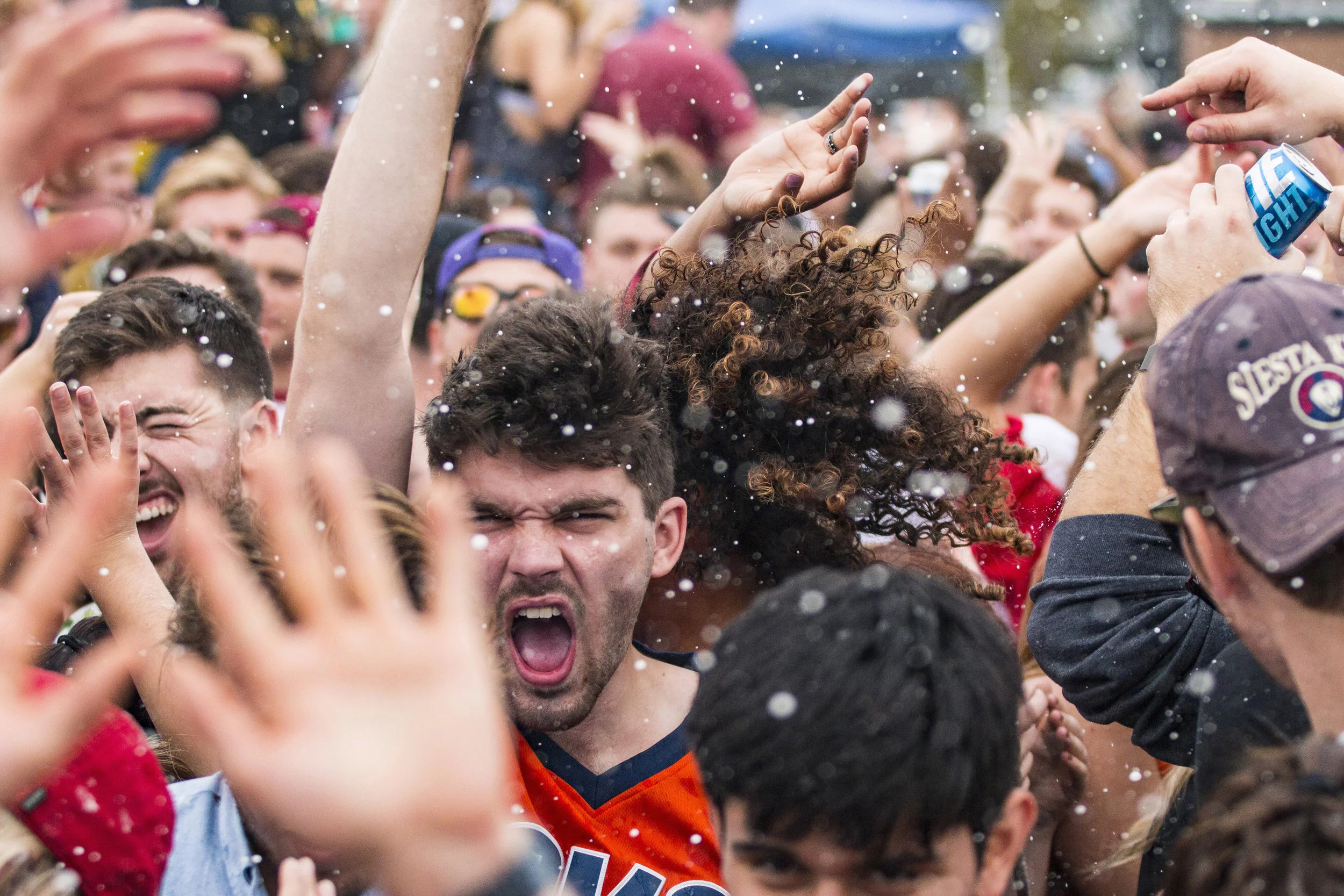  Ball State students, parents and alumni kicked off the Homecoming game with tailgating festivities, Saturday, Oct. 21 in the Scheumann Stadium Student overflew parking lot on the north side of campus. The Homecoming celebrations start early in Satur