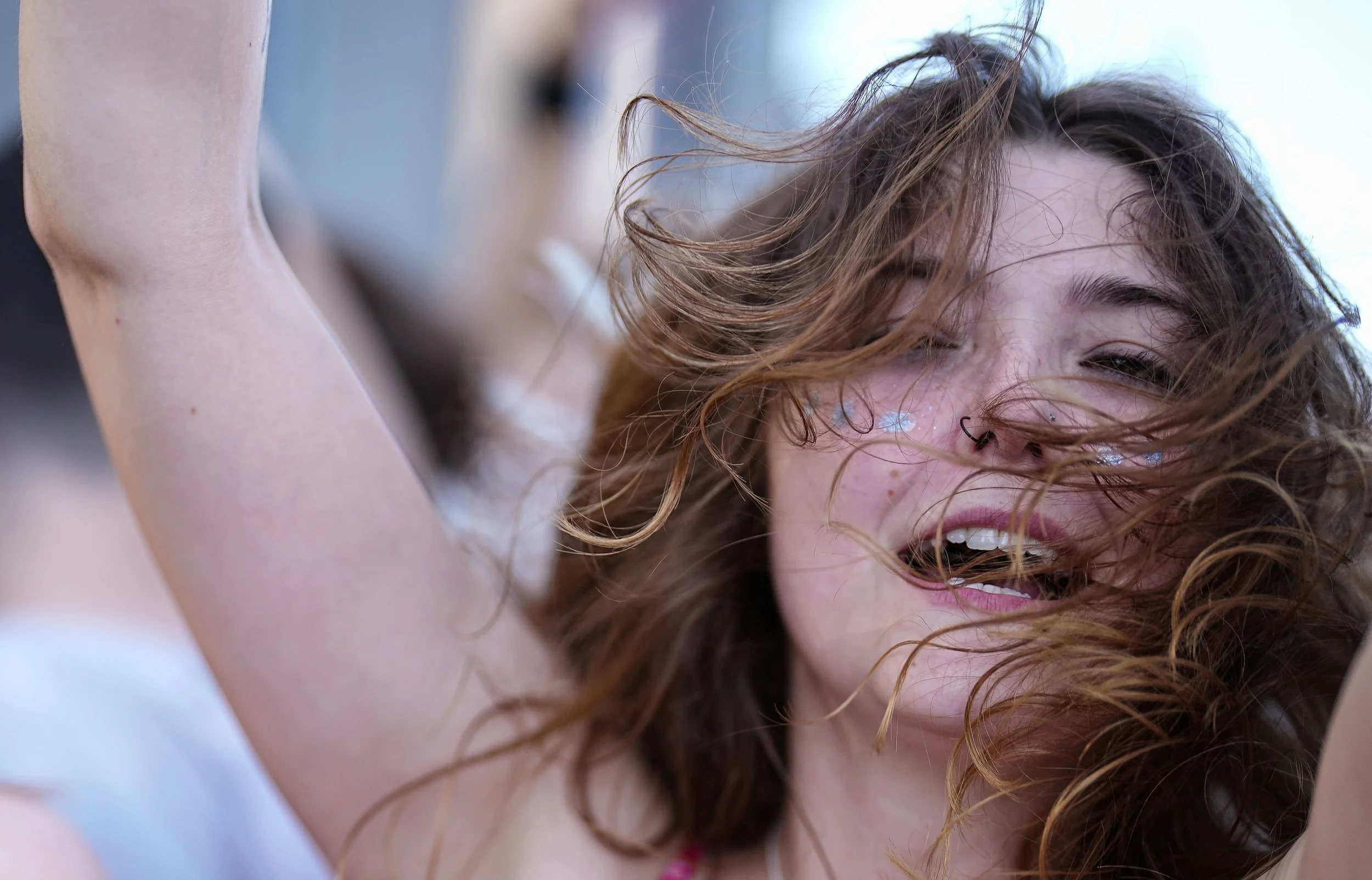  Racing fans gather at Snake Pit on Saturday, May 28, 2022, ahead of the 106th running of the Indianapolis 500 at Indianapolis Motor Speedway. 