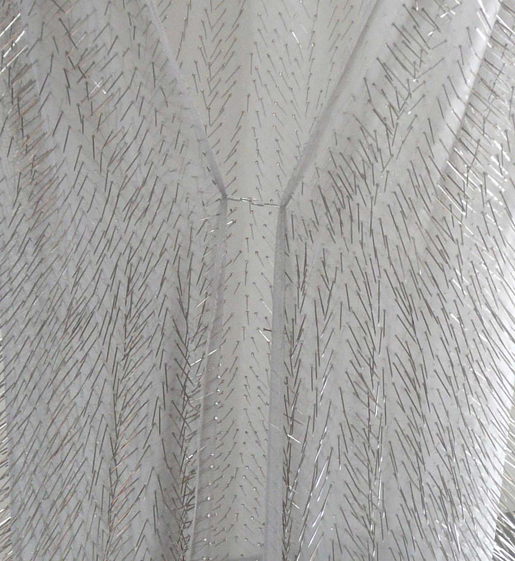 Embrace, organza, steel dressmakers pins