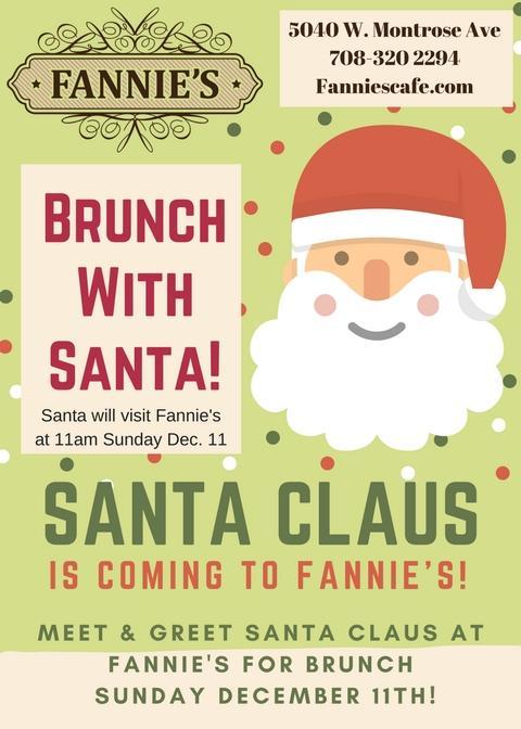 Brunch with Santa at Fannie's