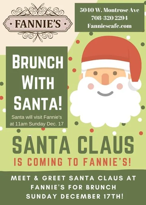 FANNIE'S EVENT #3: Brunch With Santa!