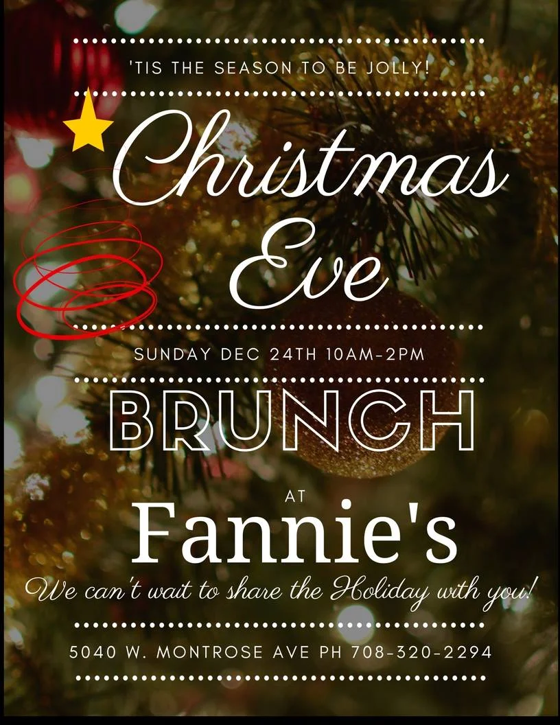 FANNIE'S EVENT #4: Christmas Brunch