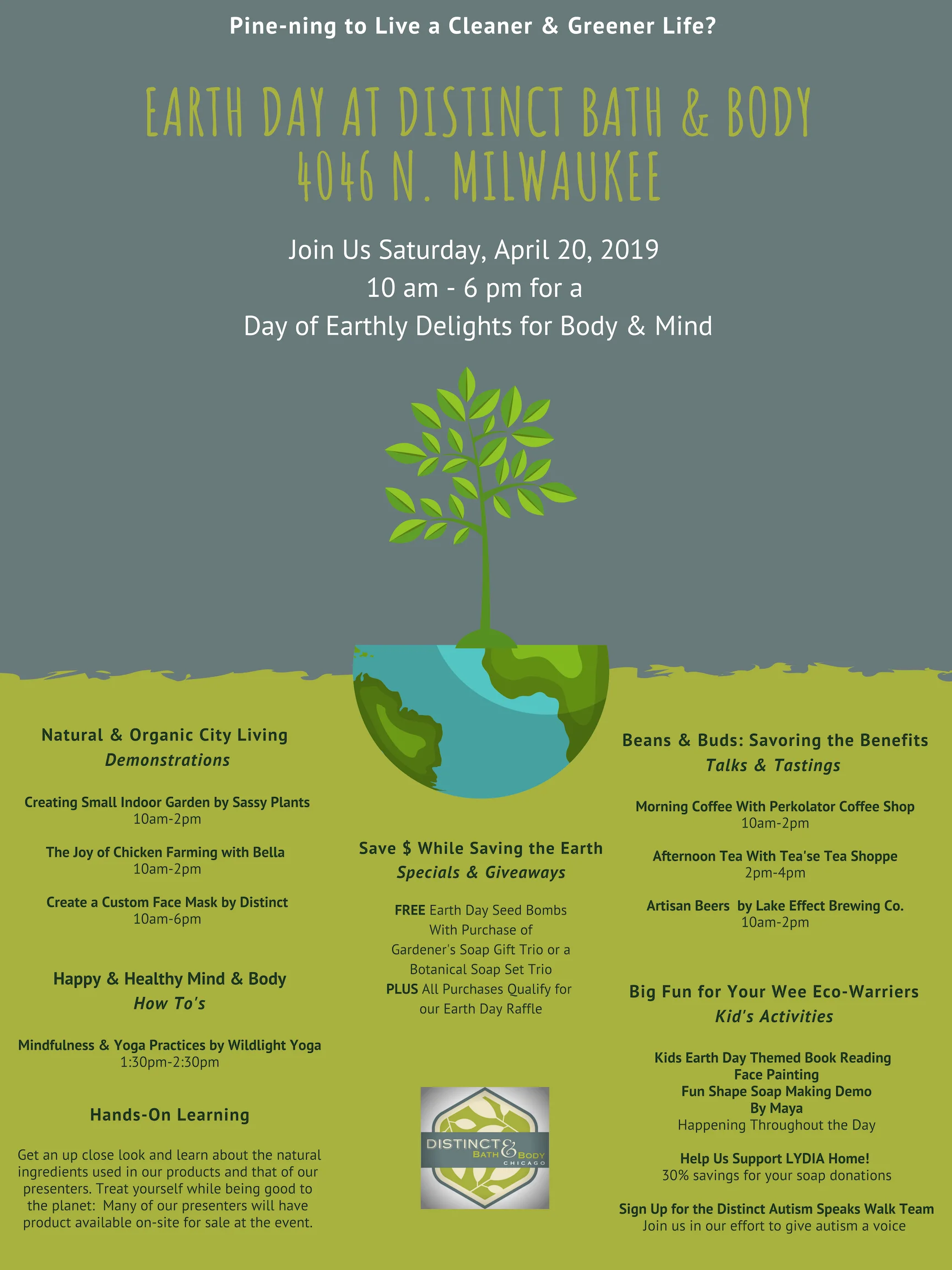Earth Day with Distinct Bath &amp; Body