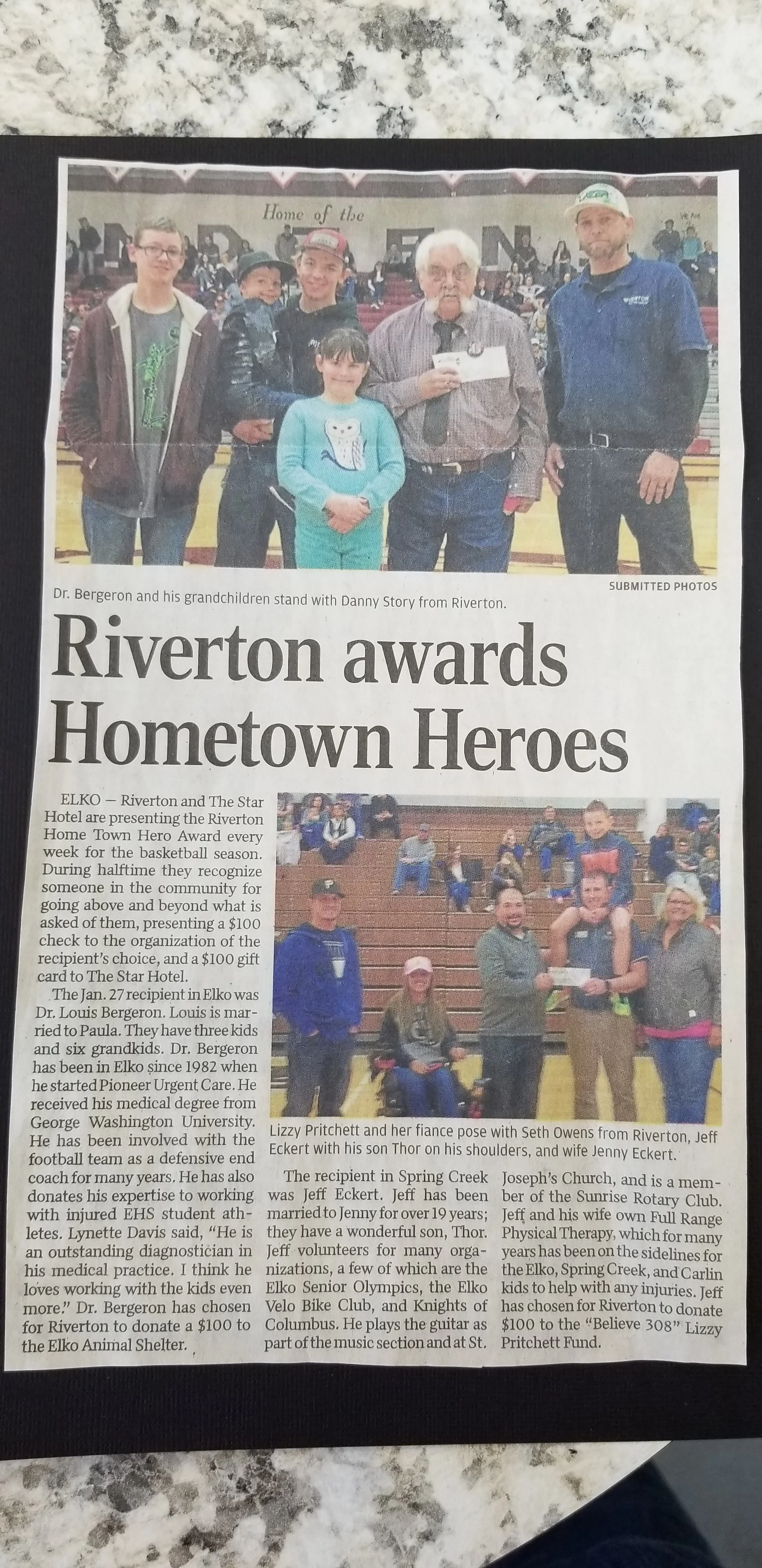 Hometown Hero - Thanks!