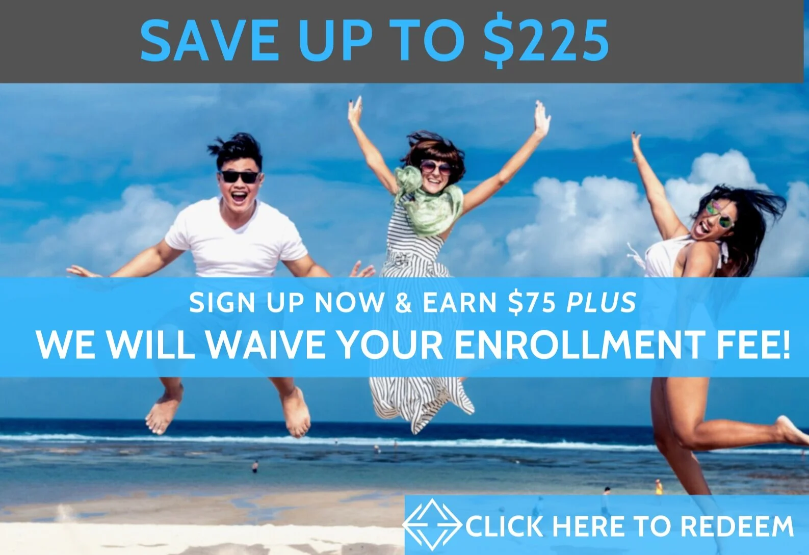 ENROLL TODAY AND START ELEVATING YOUR HEALTH! FOR NEW MEMBERS, RECEIVE $75 AND WAIVED ENROLLMENT (A SAVINGS OF UP TO $225) IF YOU SIGN UP BETWEEN NOW AND 12/31/19. Elevated Health gift card credit of $75 valid 1 per household. Can only be redeemed once. Not valid for dependent & college student memberships. Questions? Contact us at hello@elevatedhealth.md .