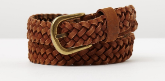 Warm Tan A detailed belt acts like a print.