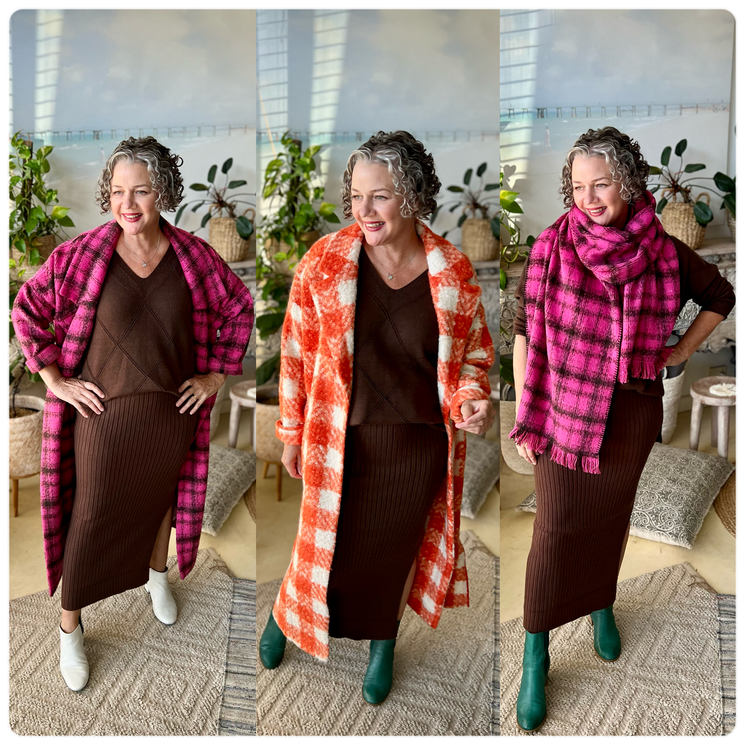 Dark Neutrals Sets That Create a Simple Silhouette