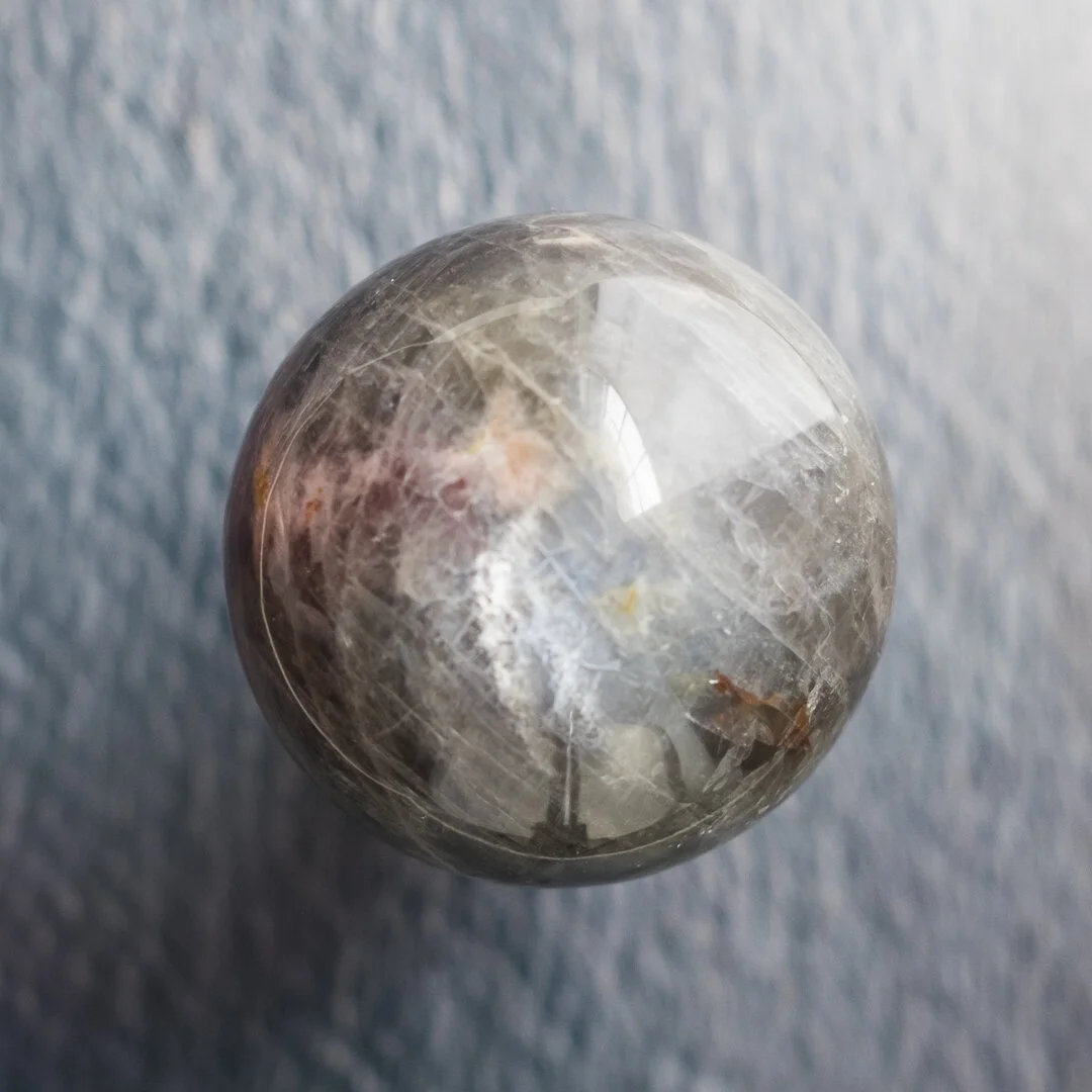 Black Moonstone Spheres