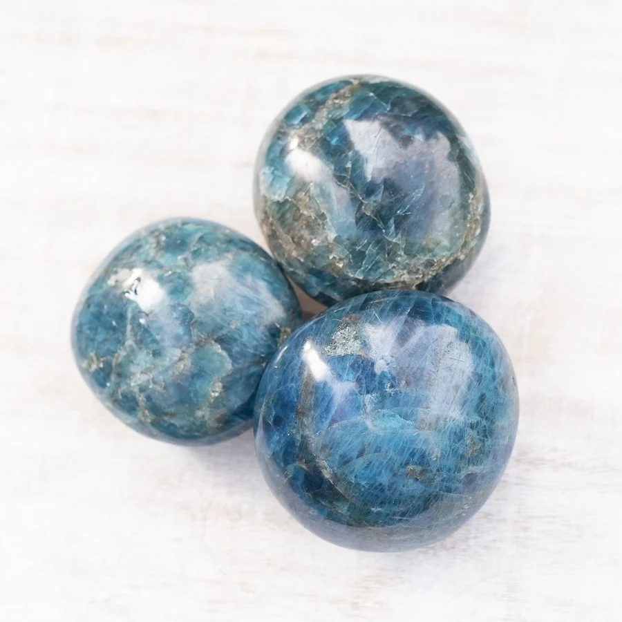 Blue Apatite Palm
