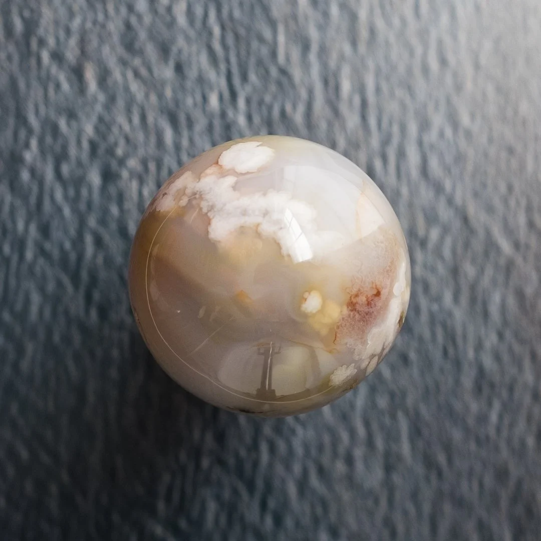 Flower Agate Spheres