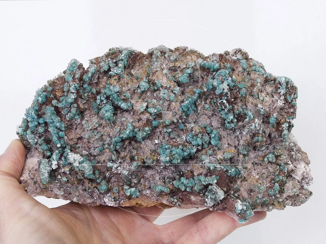 Rosasite Selenite Ferroan Dolomite