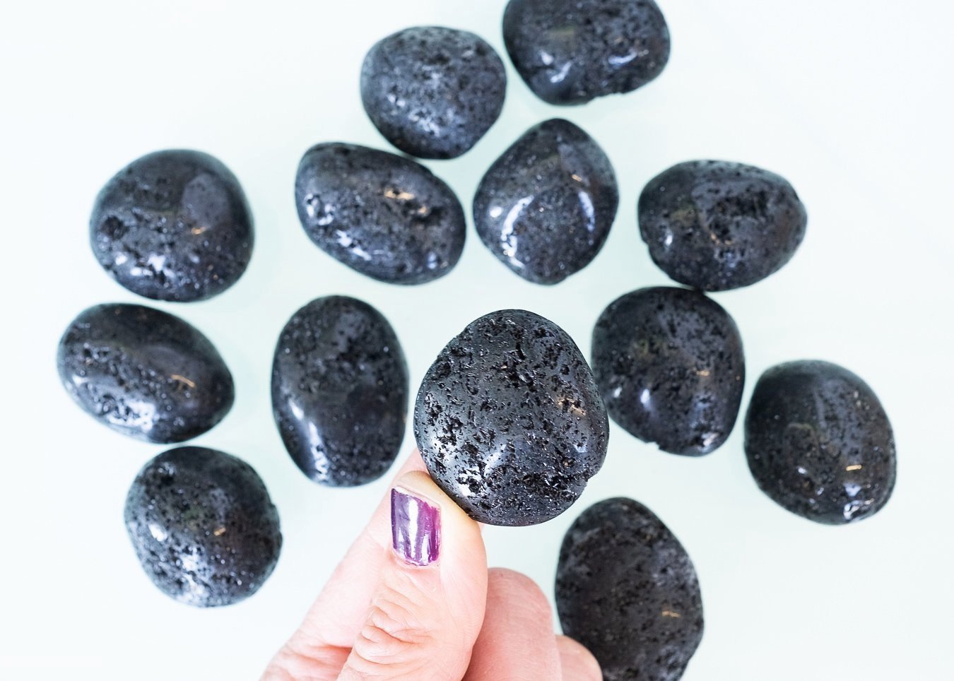 Black Tourmaline Sparkle Palm