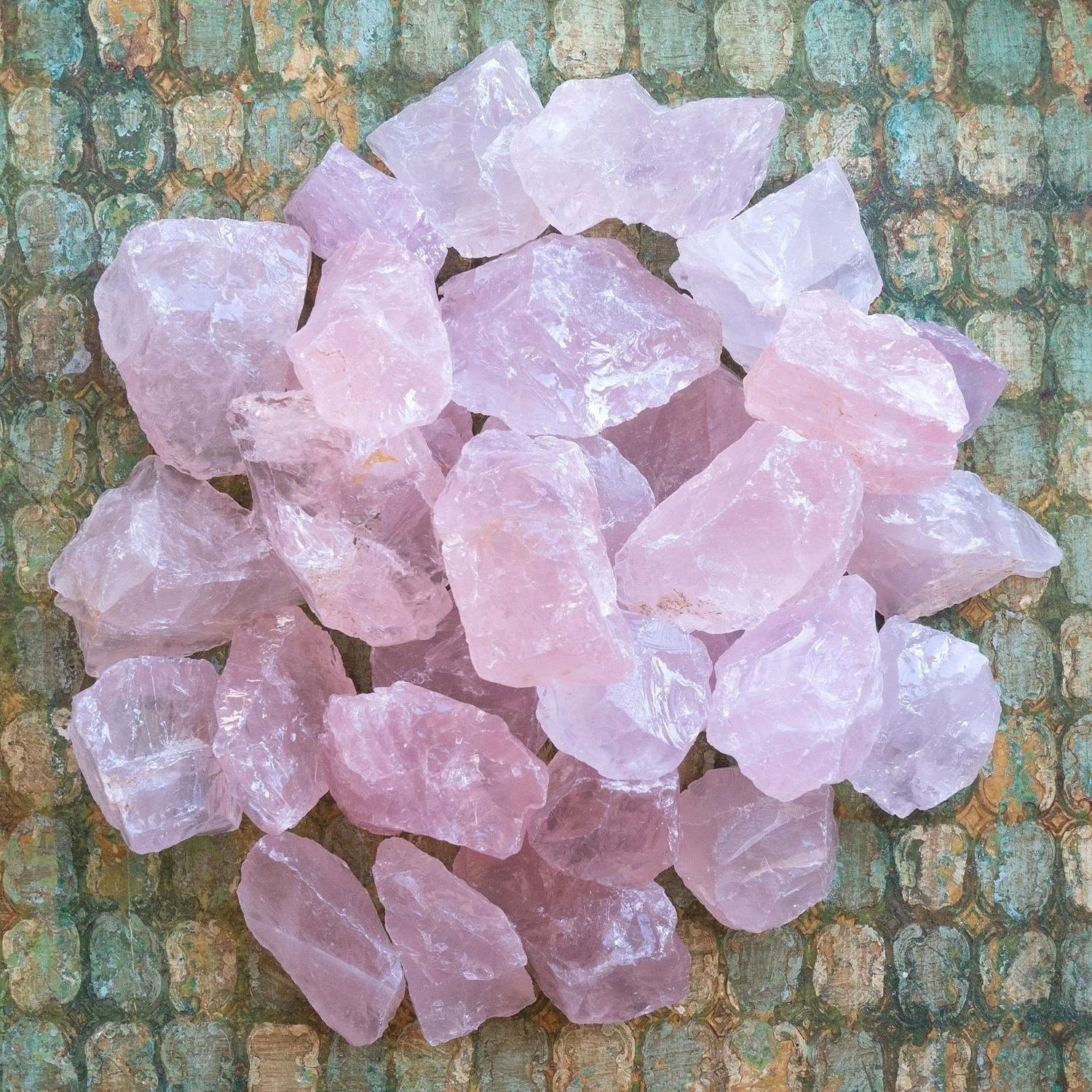 Rose Quartz Rough Palms