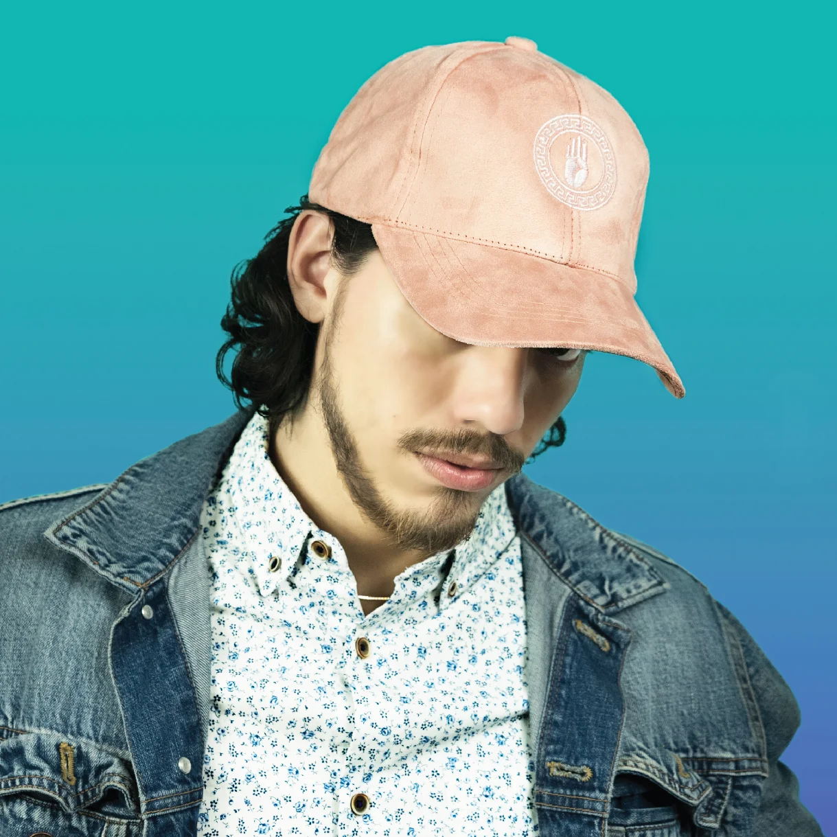 Midas Touch: Suede Leather Classic Pink HeadPiece