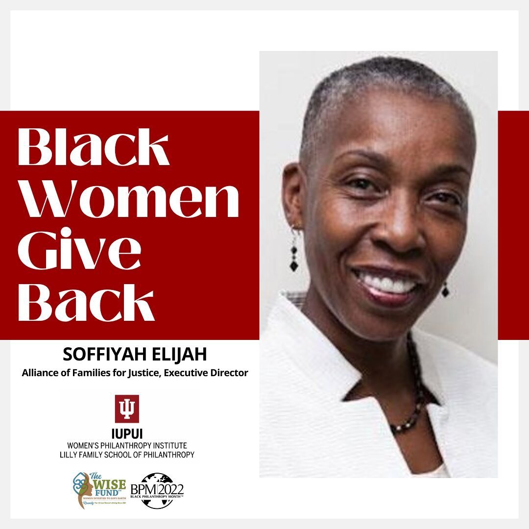 The Alliance of Families for Justice is thrilled to announce that Our executive director, Soffiyah Elijah, has been selected as one of the honorees for the Black Women Give Back List from @womensphilanthropy, @blkphilanthropymonth and @thewisefundoff
